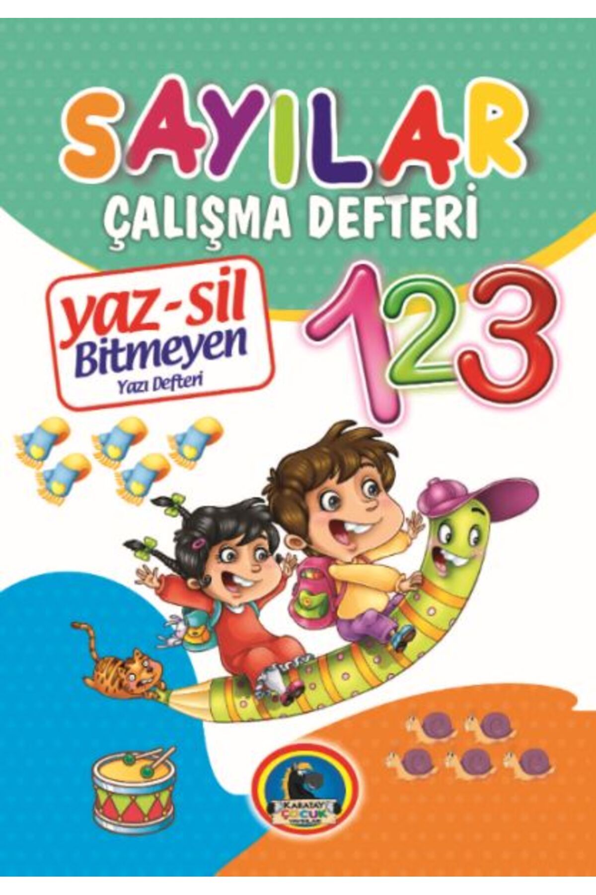 Karatay Yayınları YazSil Sayılar Bitmeyen Yazı DefteriTahta Kalemi