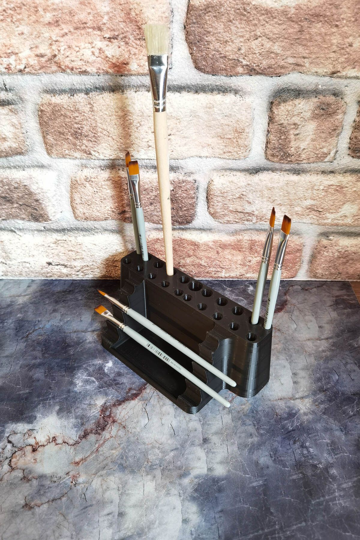 expreshediye Resim Fırçası Tutucu Standı, Fırçalık, Yağlıboya Akrilik Suluboya Fırça Standı,