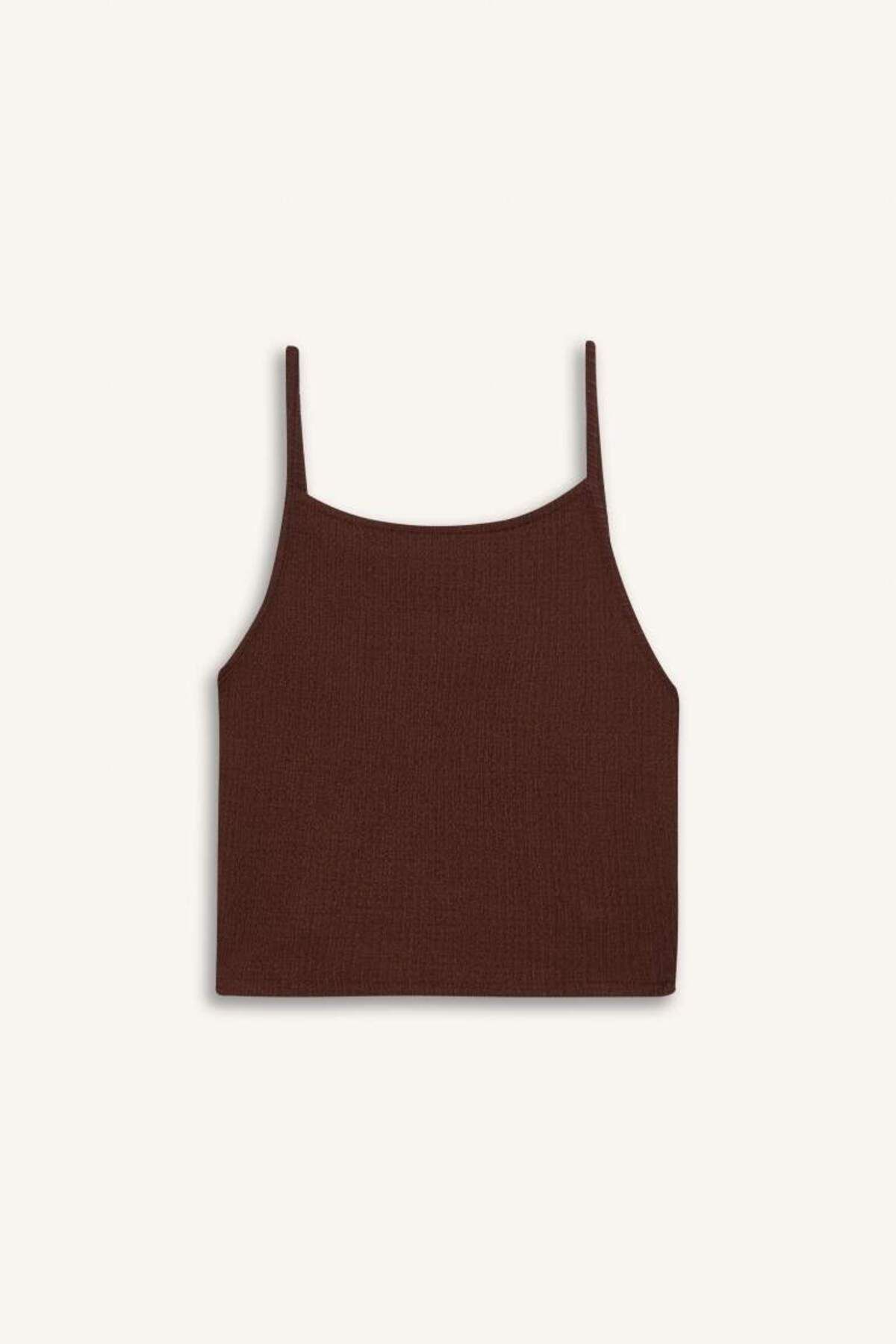 DeFacto-New Season Coool Fitted Basic Plain Wrap Strap Undershirt 7