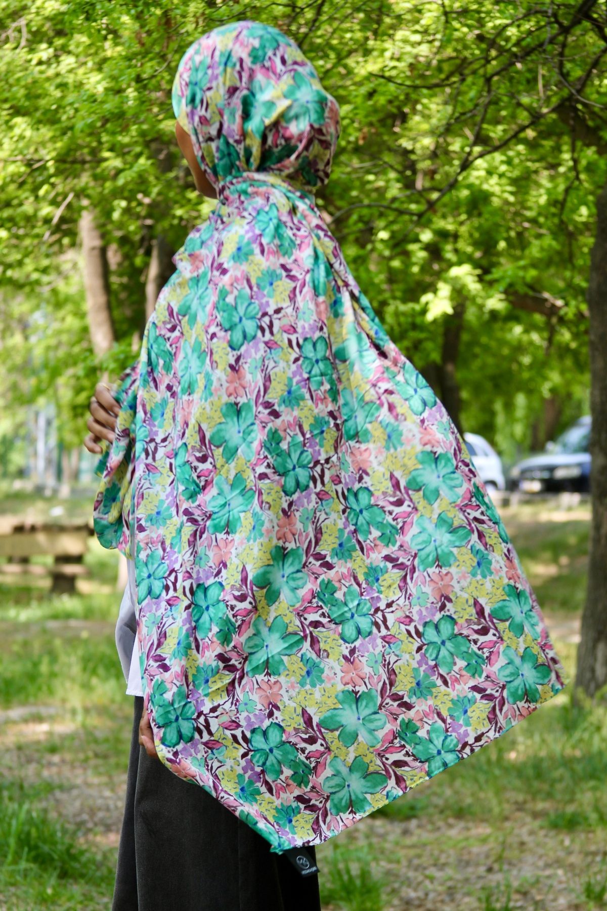 SARA SCARFS CLOVER DESEN BAMBU ŞAL