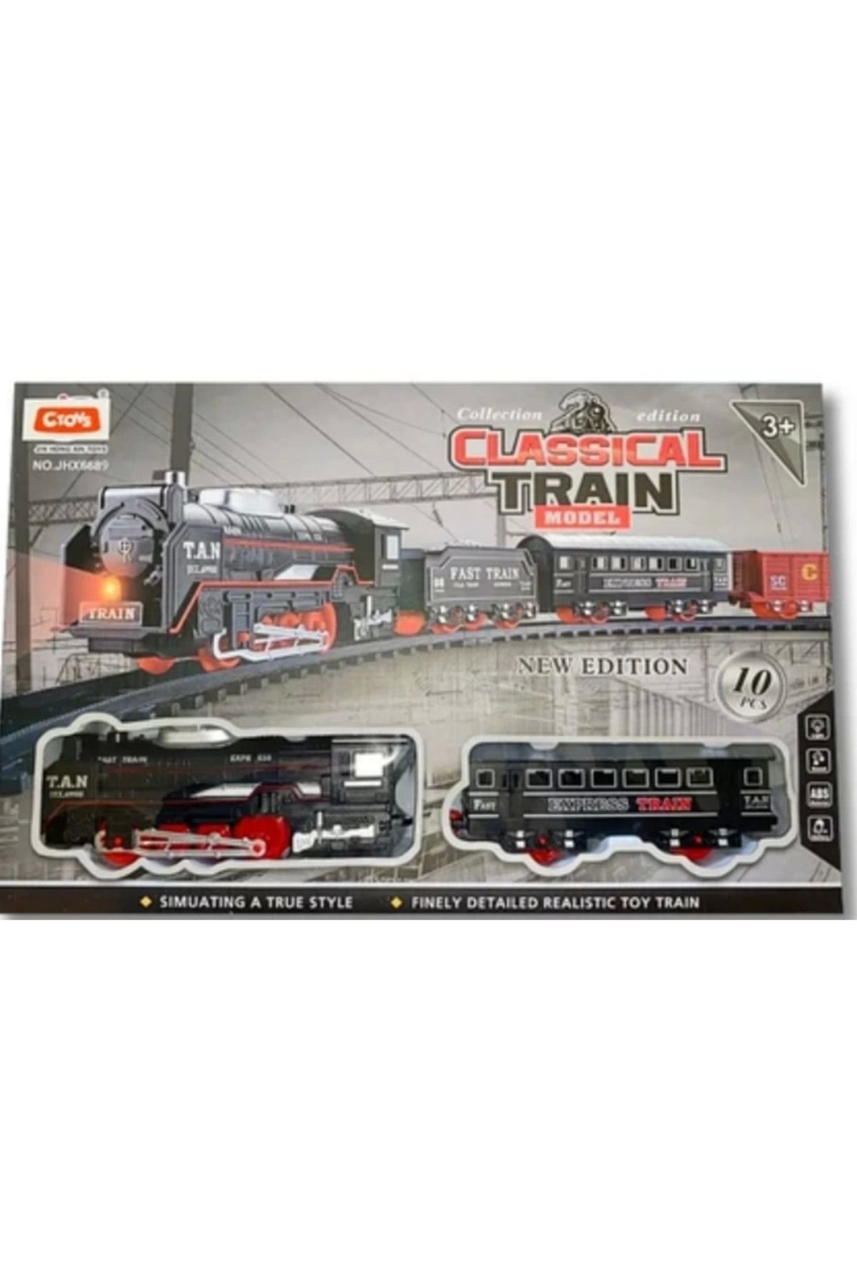 OurStyles Işıklı Sesli Tren Seti 10 Parça