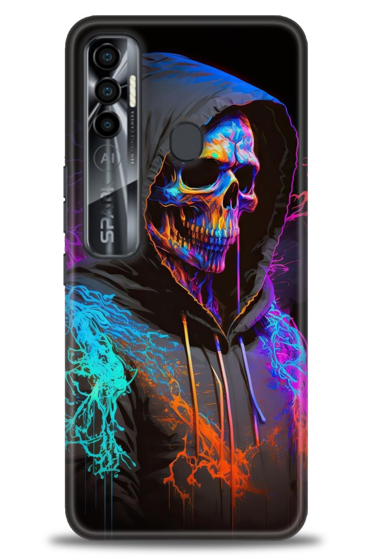 TECNO Spark 7 Pro İle Uyumlu HD Baskılı Kılıf - Karışık Seri - 912