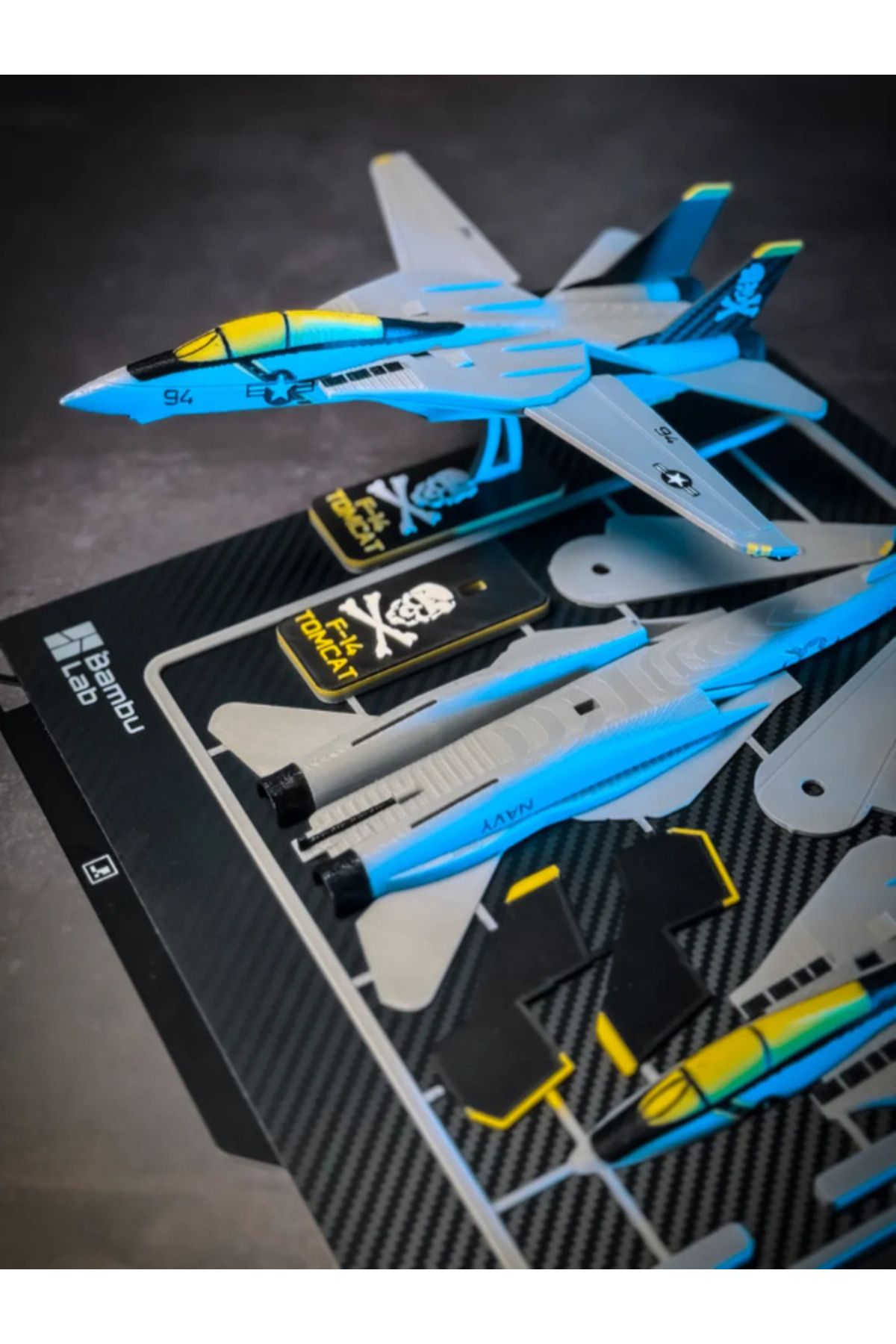 printastic F-14 TOMCAT Uçak Kiti Kartı