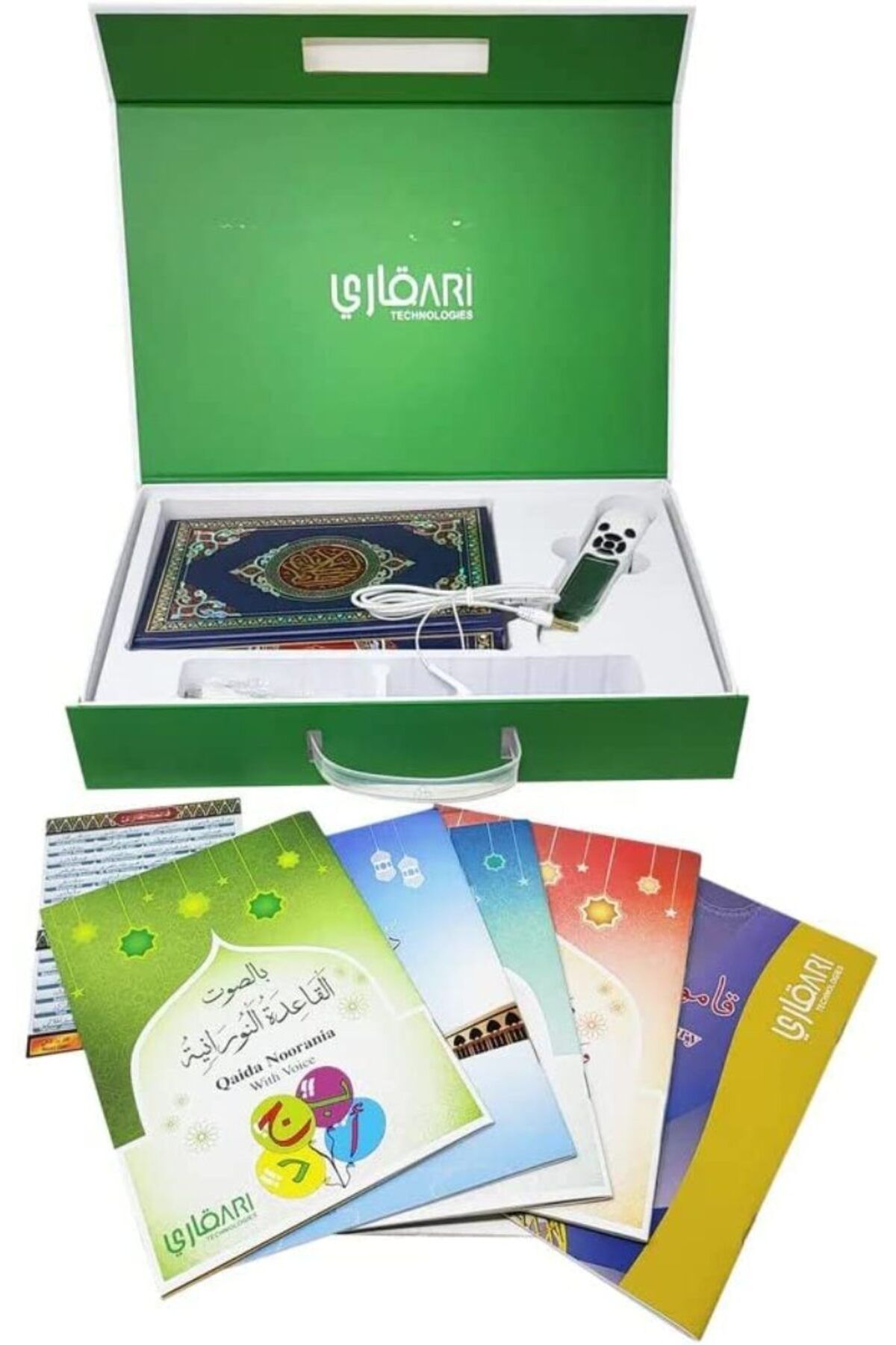 Qari-LCD Small Size Mushaf, Digital 2.2" LCD Pen Quran, With 6 Books - 16GB 3