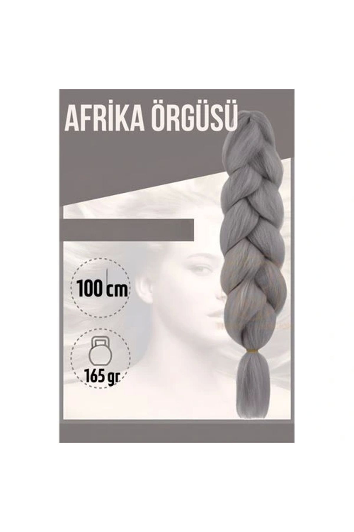 OurStyles Afrika Örügüsü Rasta 100 Cm 165 gr 1094 Gri