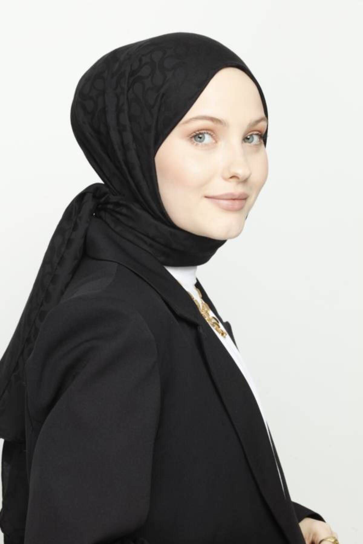 VALOR SİYAH BLOOM DESEN ŞAL