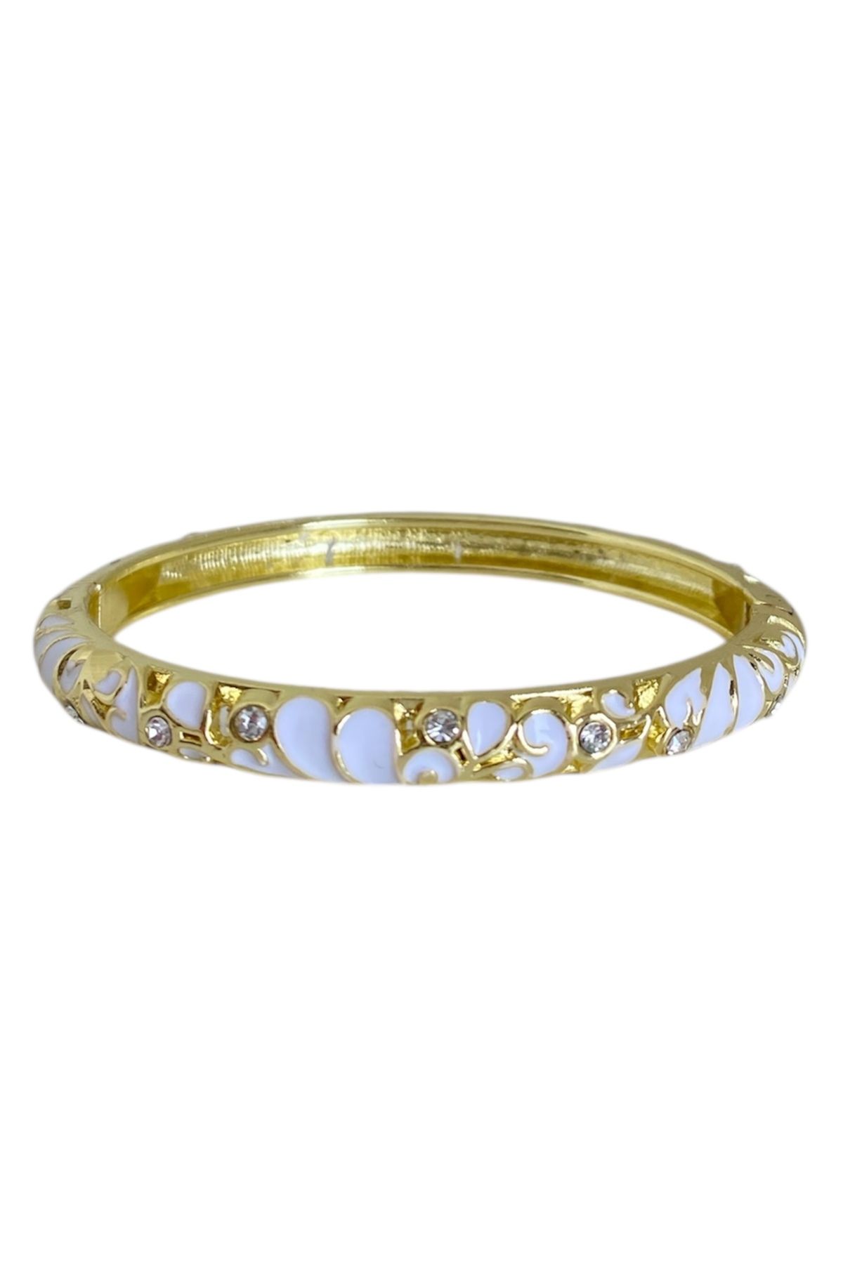 Vadısh store Fairytale Mineli Kelepçeli Gold Bilezik