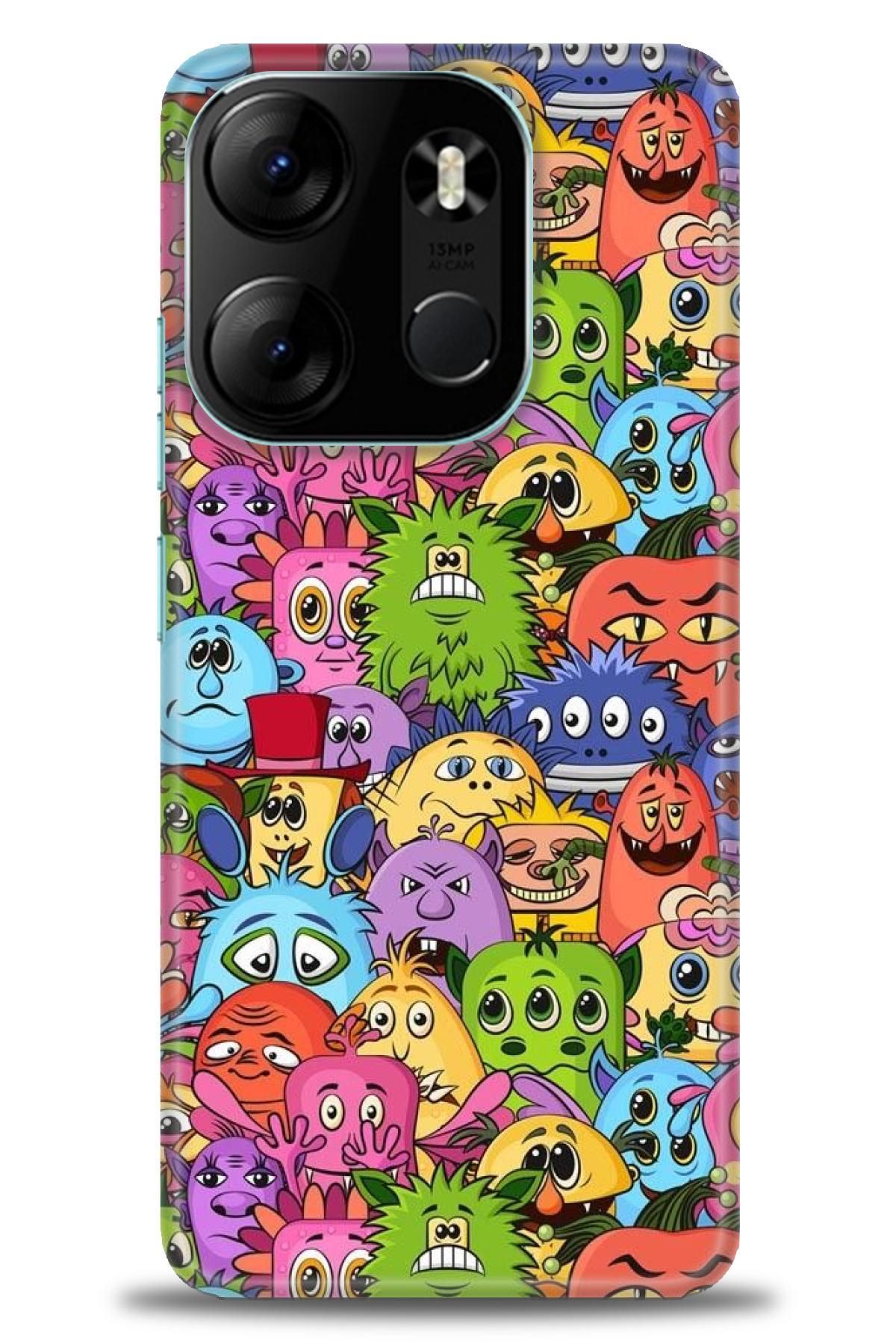 TECNO Spark Go 2023 İle Uyumlu HD Baskılı Kılıf - Karışık Seri - 282