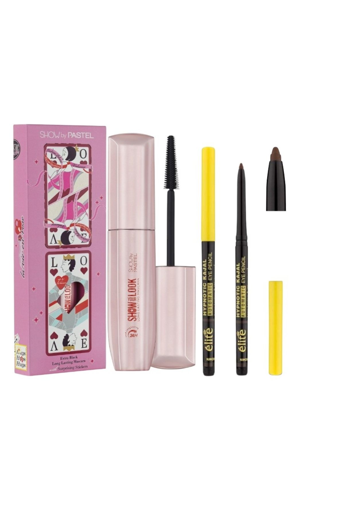 Show by Pastel Show Your Look 24H Long Lasting Mascara + Elite Göz Kalemi (Kahve)