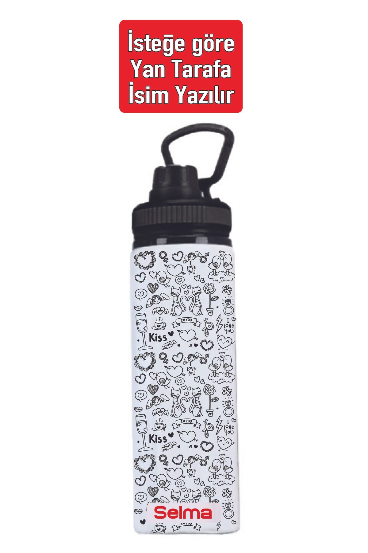 DKDZ SHOP Karma Su Matarası Baskılı 850ml. - 001