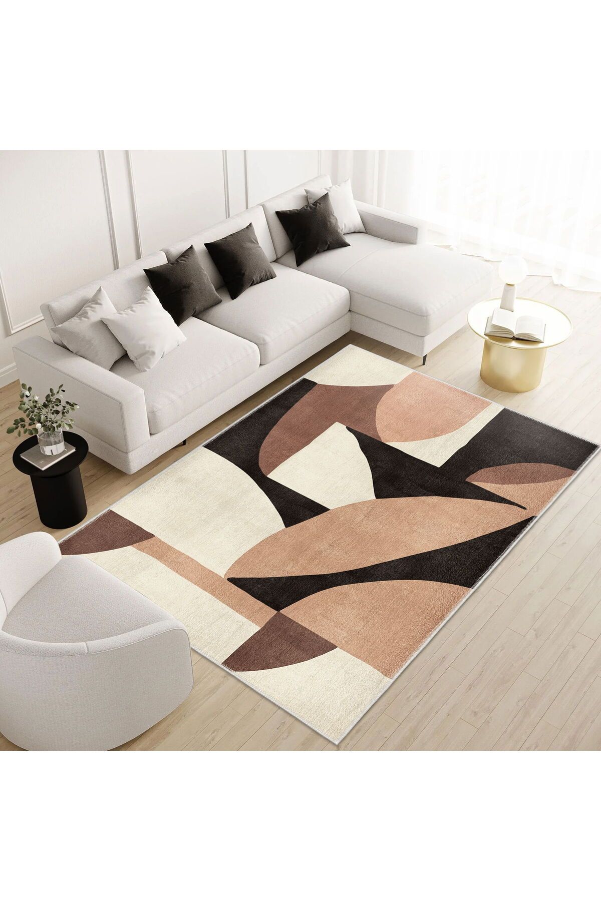 MATMEL Geometrik Desenli Halı - Renkli - 160x230 cm