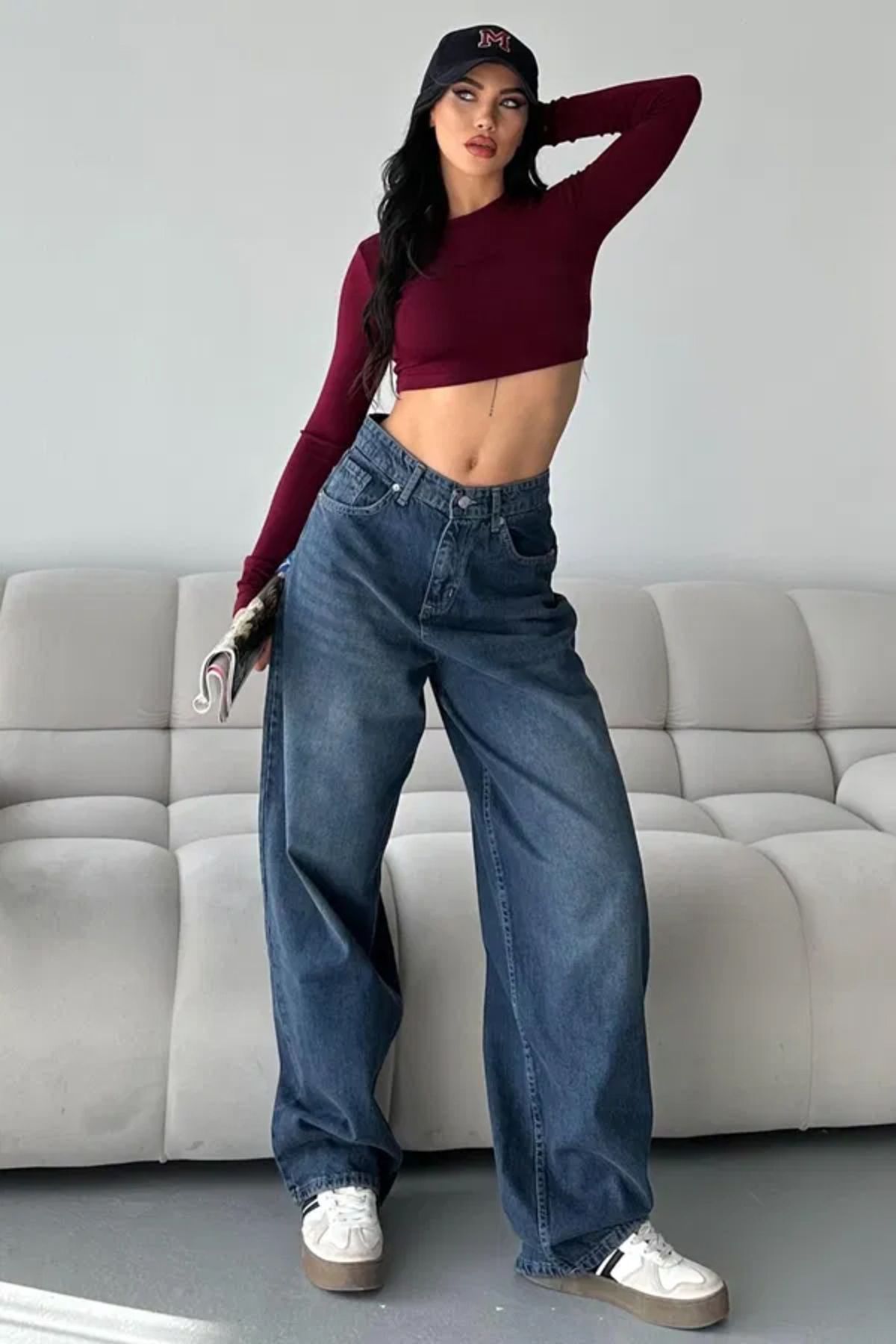 Butik Bıyık Baggy Kot Pantolon