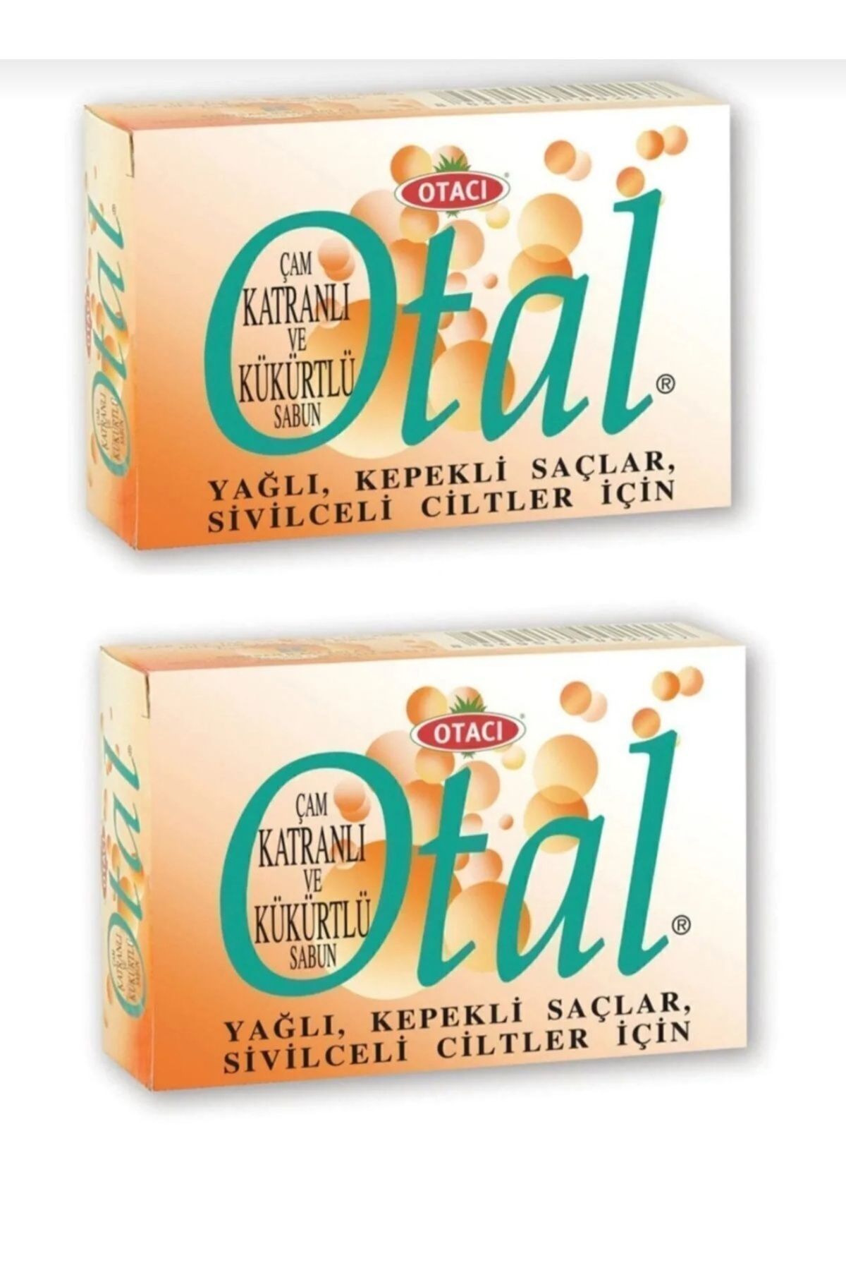 MATMEL 2 Adet Otacı Otal Çam Katranlı Kükürtlü Sabun 80 gr 2 adet Doğal Sabun