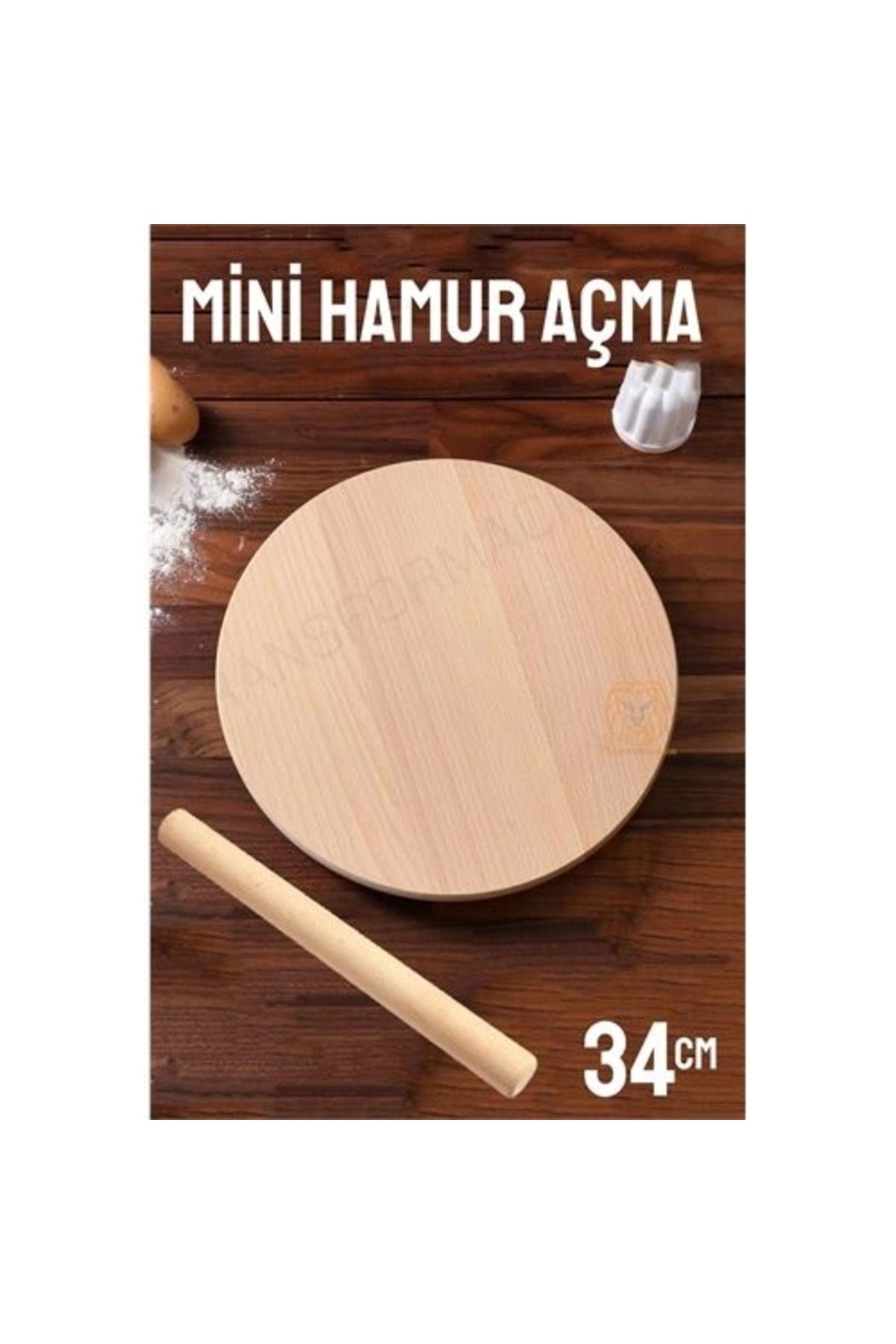 OurStyles 34 Cm Merdaneli Hamur Açma Masası