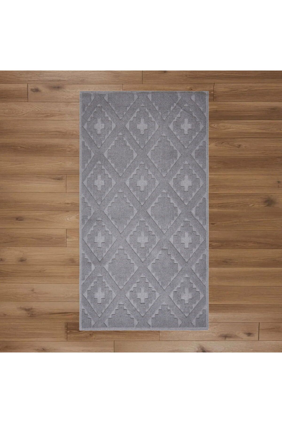 MATMEL Soft Nil Dekoratif Halı - Gri - 80x150 cm