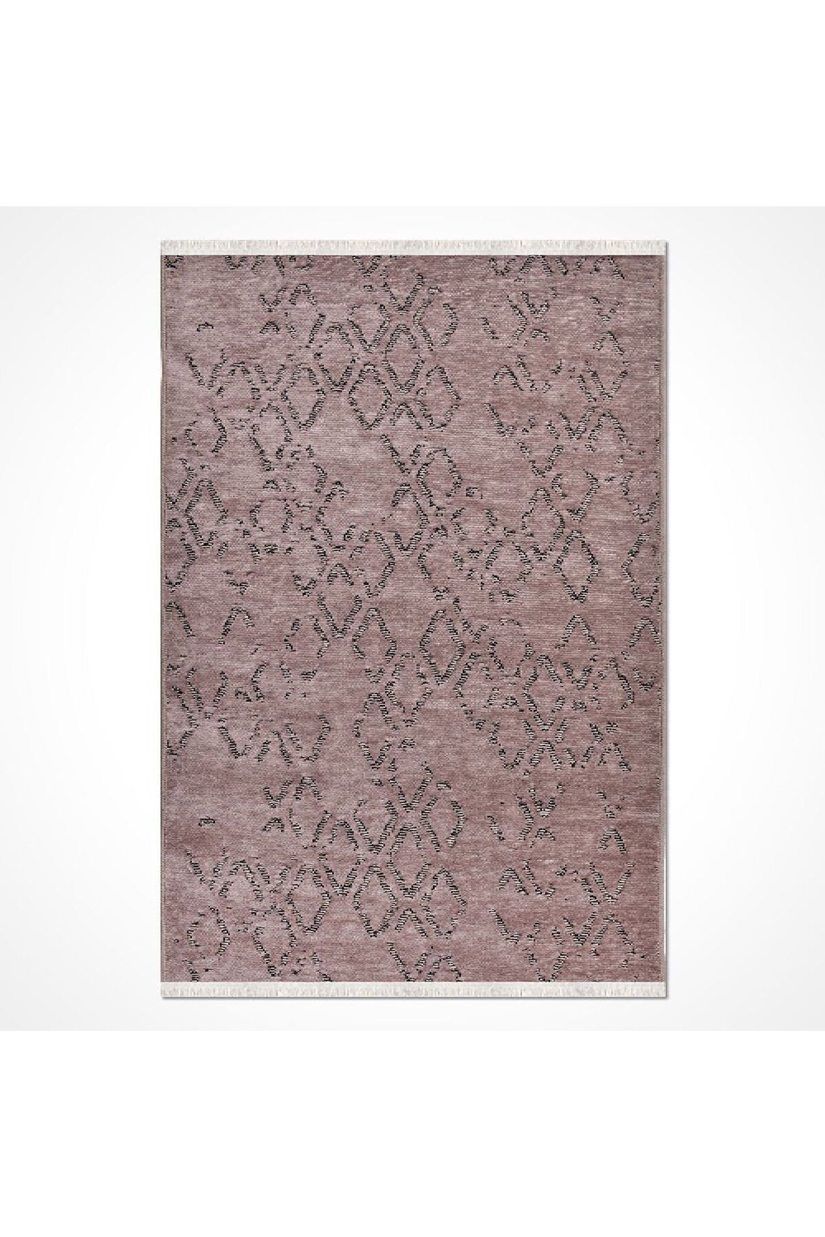 MATMEL 8311 Asil Kahve Modern Kilim - Kahverengi - 80x300 cm
