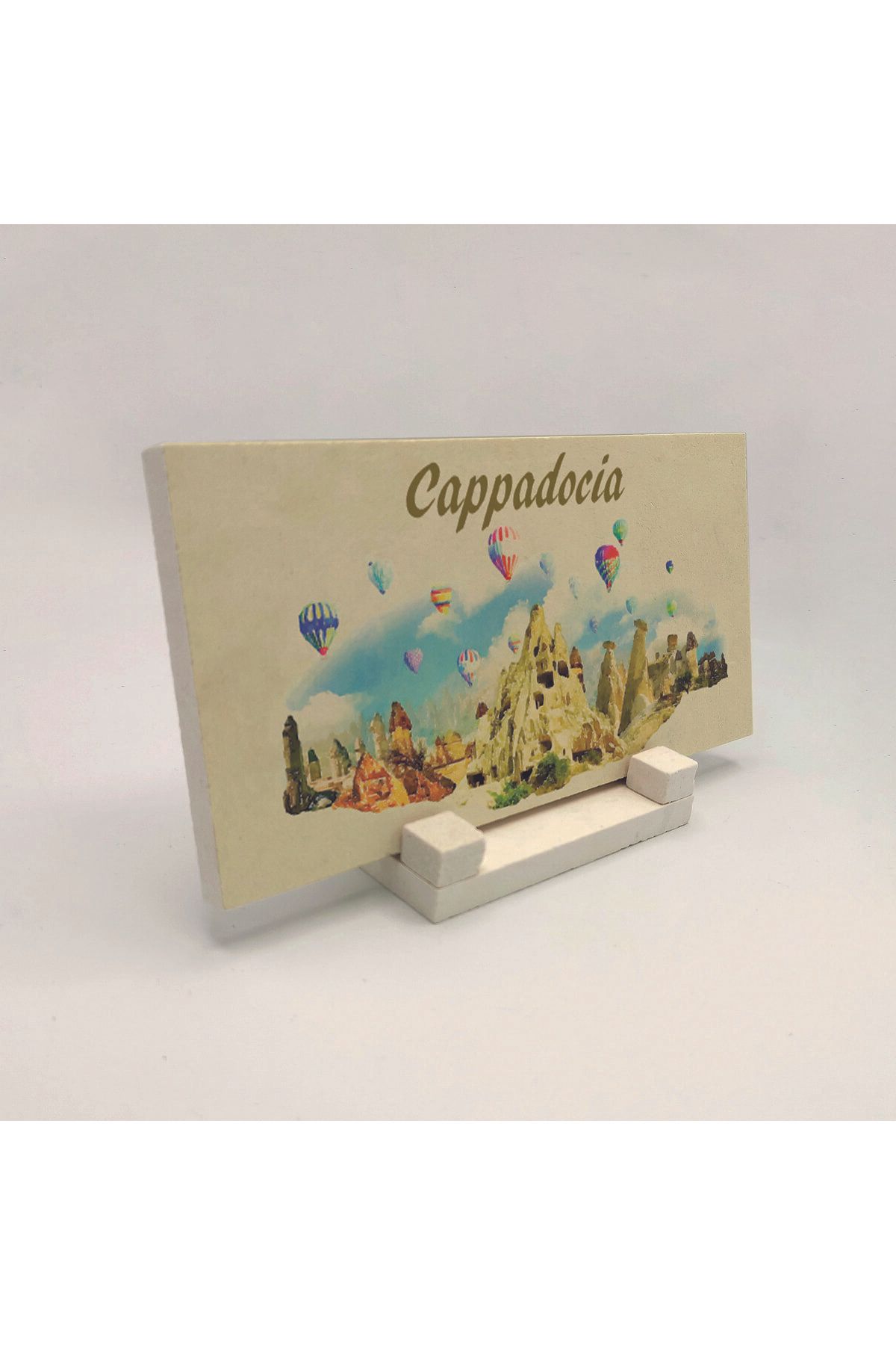 Souvenest Kapadokya Baskılı Doğaltaş Masaüstlük 10x20 DRT-48