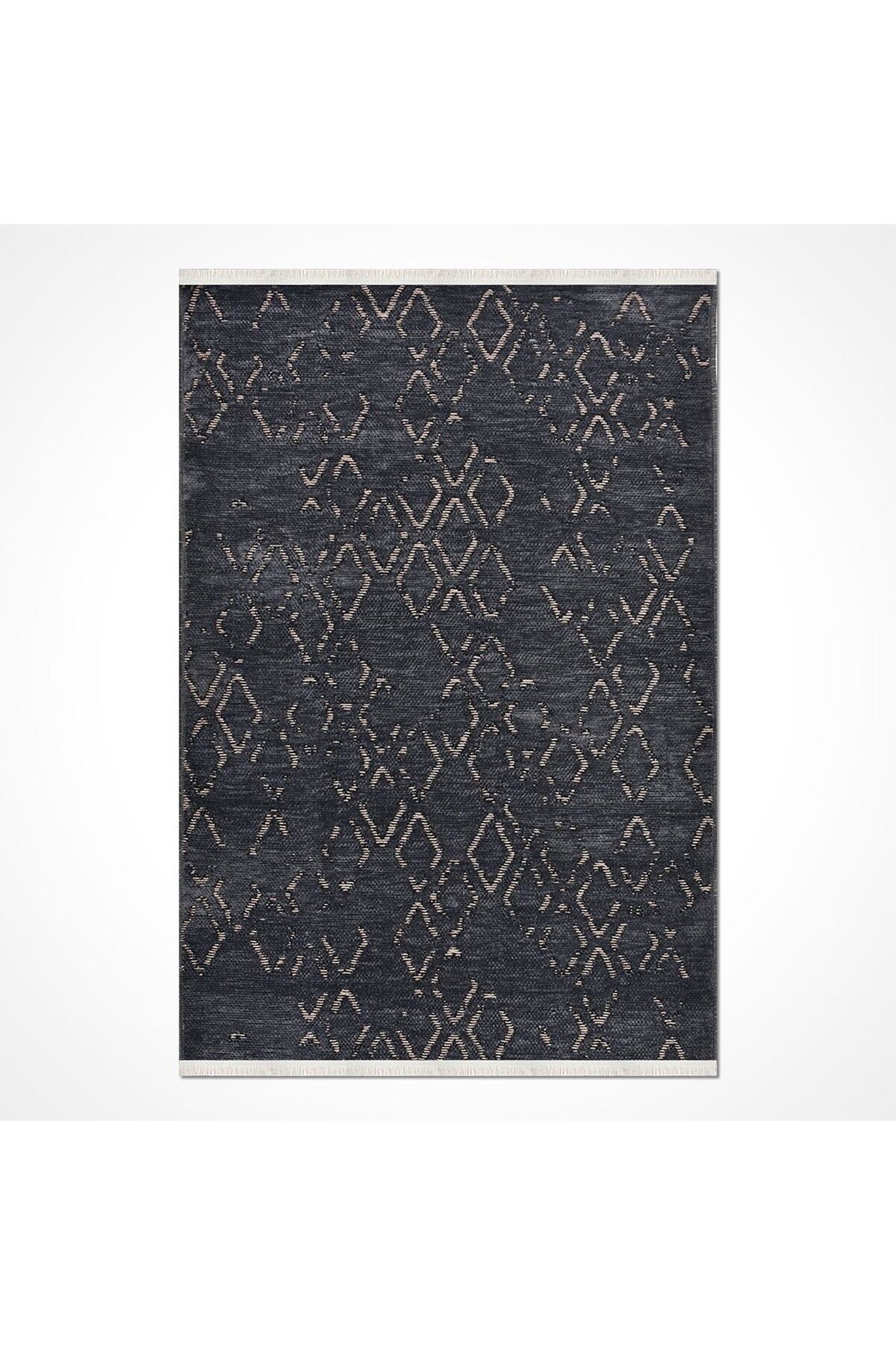 MATMEL 8316 Asil Kahve Modern Kilim - Antrasit - 80x150 cm