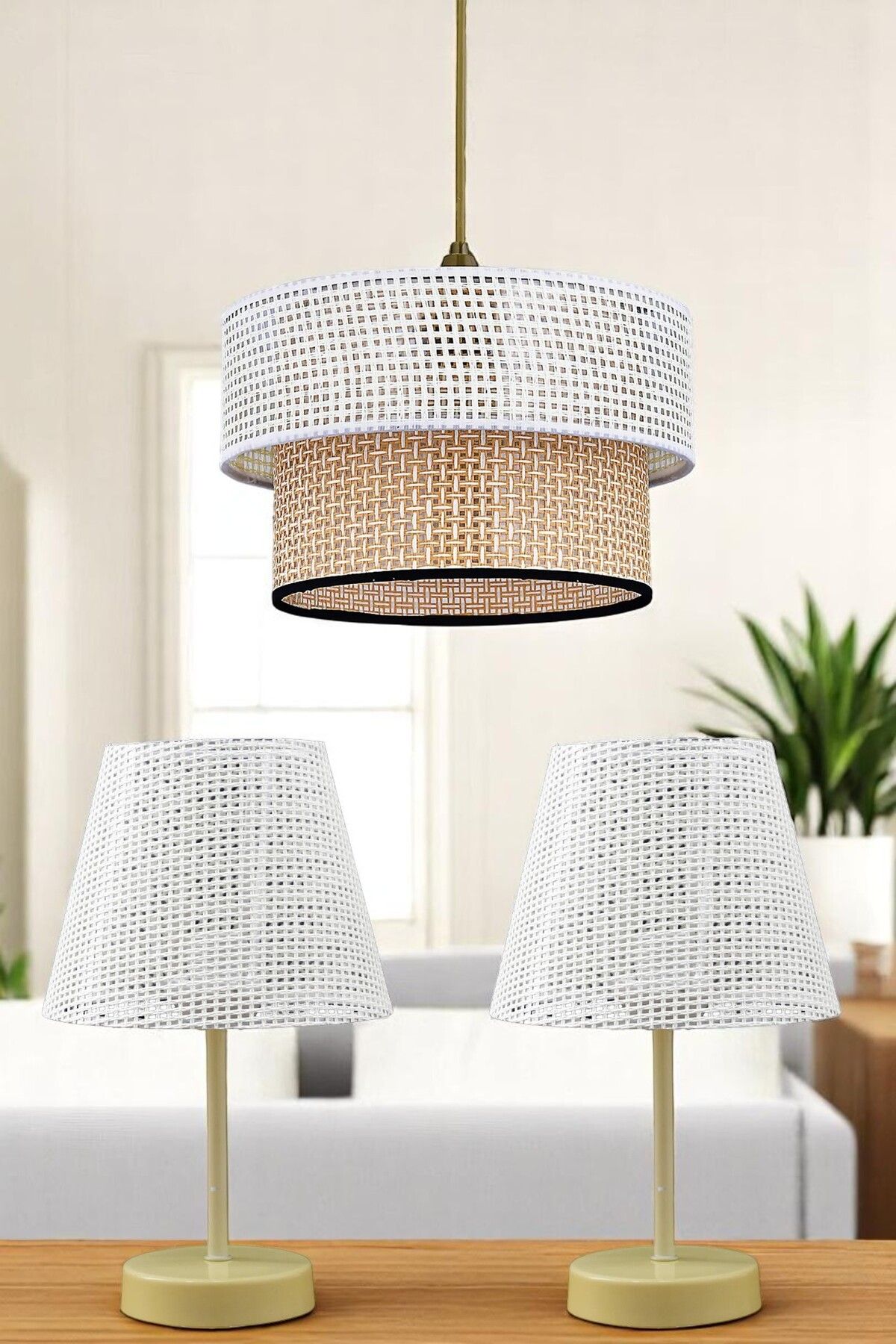 BBY HOME & DESIGN AVİZE,ABAJUR,MODERN,KOMİDİN SET,VİVANA MODEL