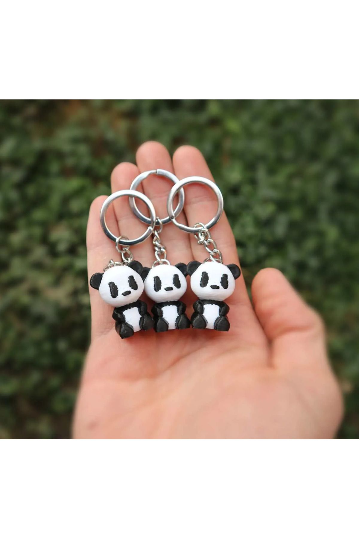 ECDESİNG Sevimli Panda Anahtarlık 12'li Set