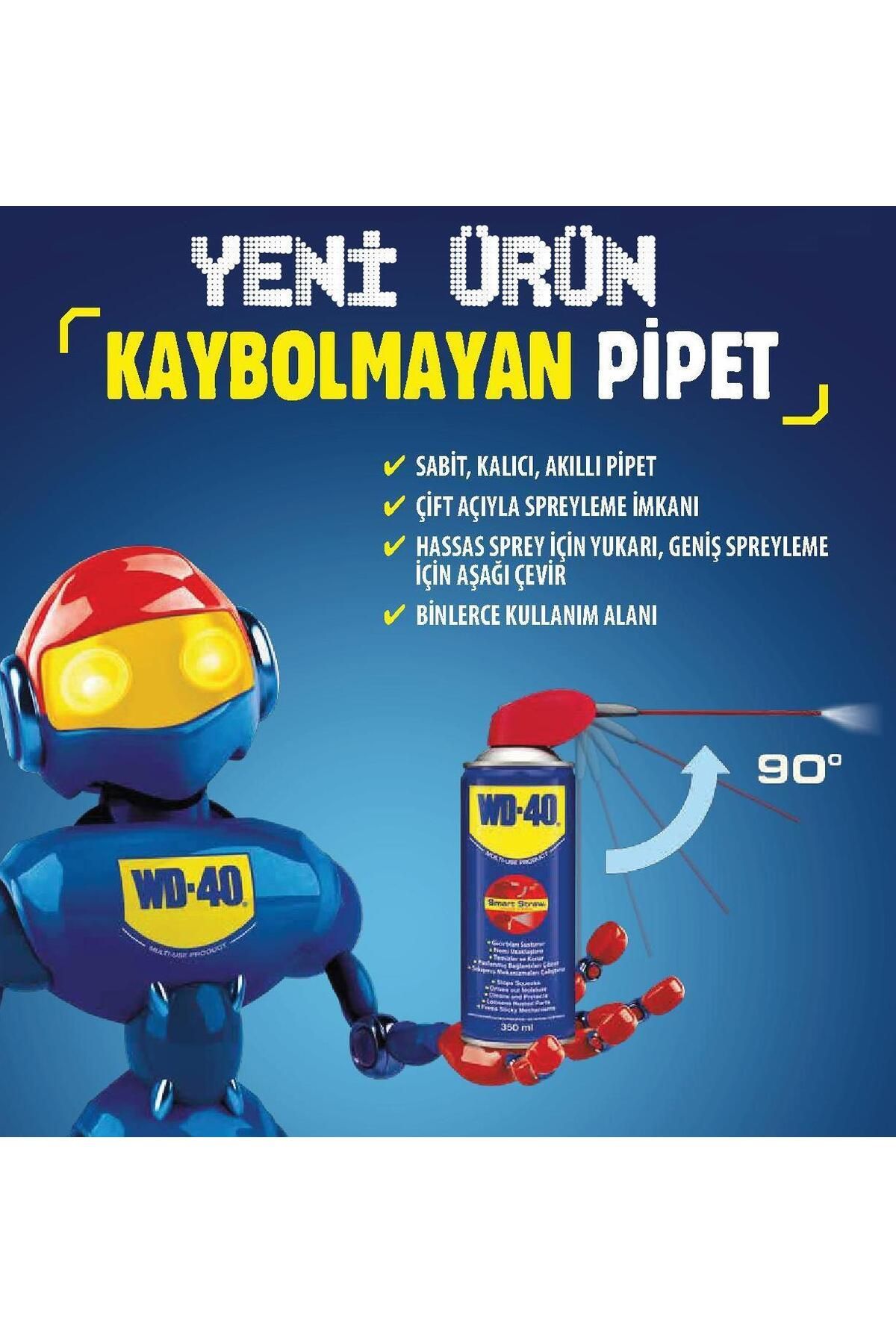 Zayla WD 40 Smart Straw Pas Sökücü Yağlayıcı 350 ml
