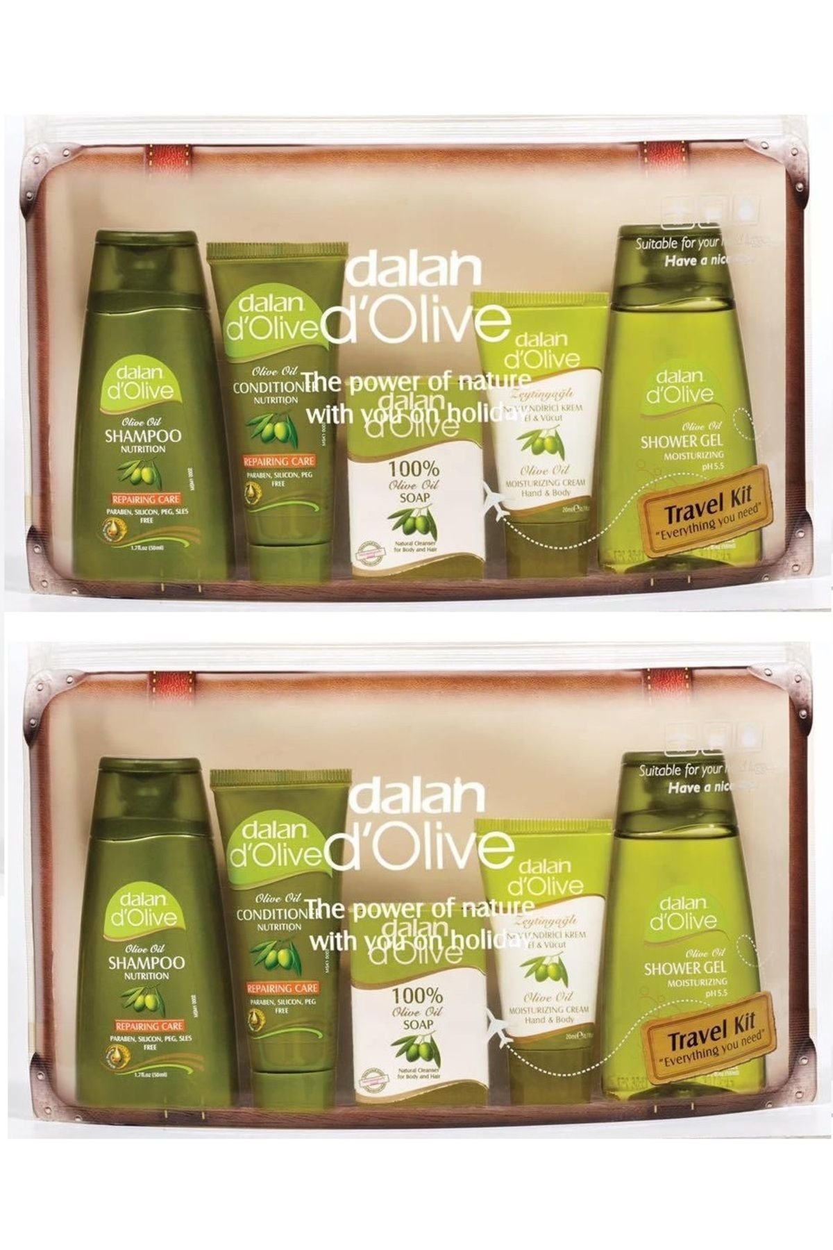 Dalan Dolive Doğal Zeytinyağlı Seyehat Seti 5 Li Set X 2 Paket