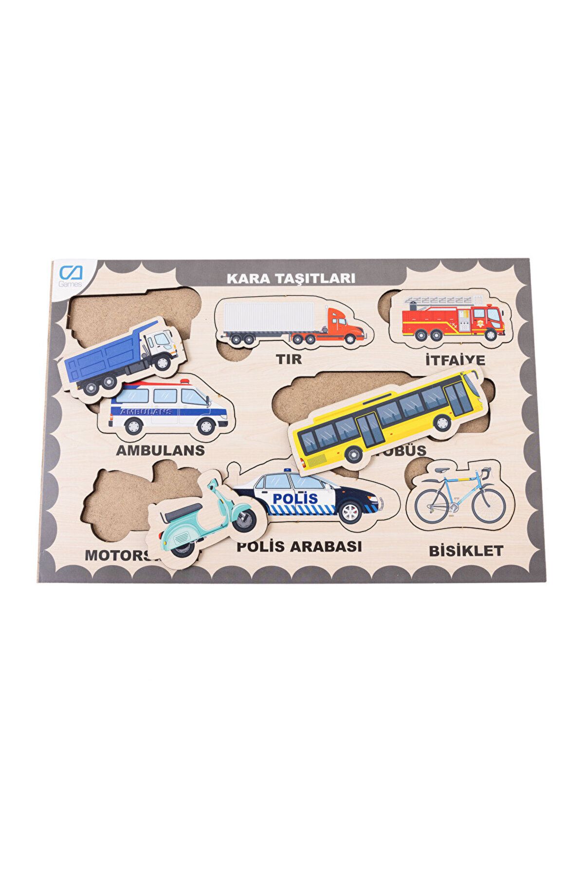 MATMEL Ahşap Kara Taşıtları Eğitici Set