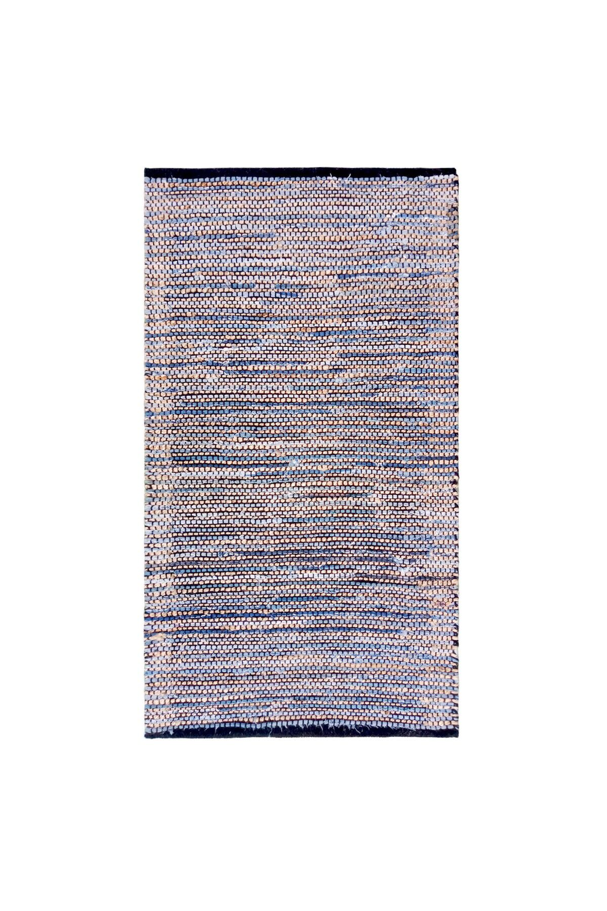 MATMEL Home ET101 Etna Jüt Örgü Halı - Denim - Renkli - 120x180 cm