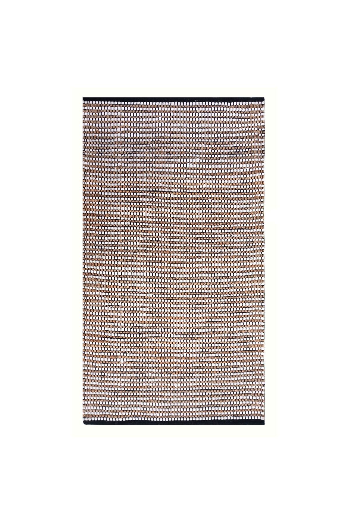 MATMEL Home ET101 Etna Jüt Örgü Halı - Renkli / Beyaz - 120x180 cm