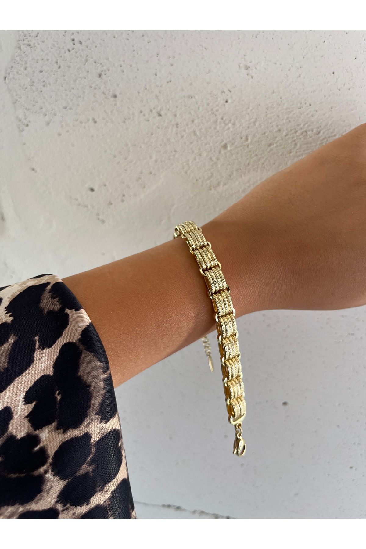XUPING JEWELRY Xuping Marka Kuyum Model Kalın Çift Taraflı Kadın Bileklik 18+5cm