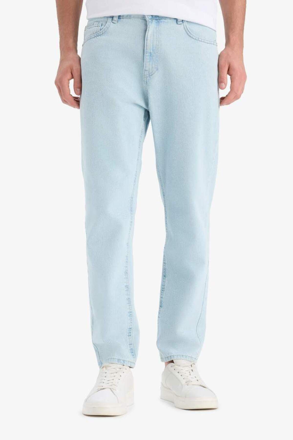 DeFacto Yeni Sezon %100 Pamuk 90's Slim Fit Dar Kalıp Yüksek Bel Dar Paça Jean Pantolon