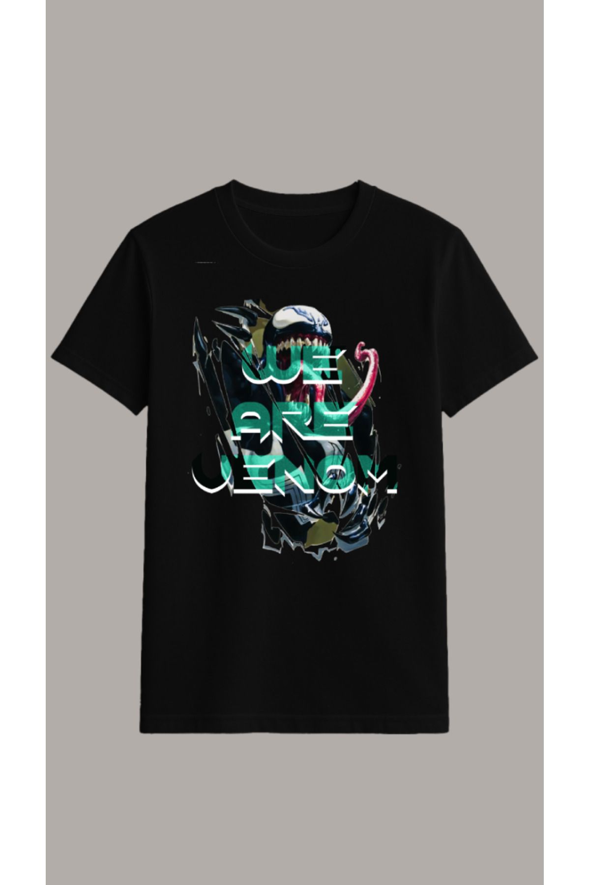 Vigor Wear Venom Baskılı Oversize Erkek T-shirt