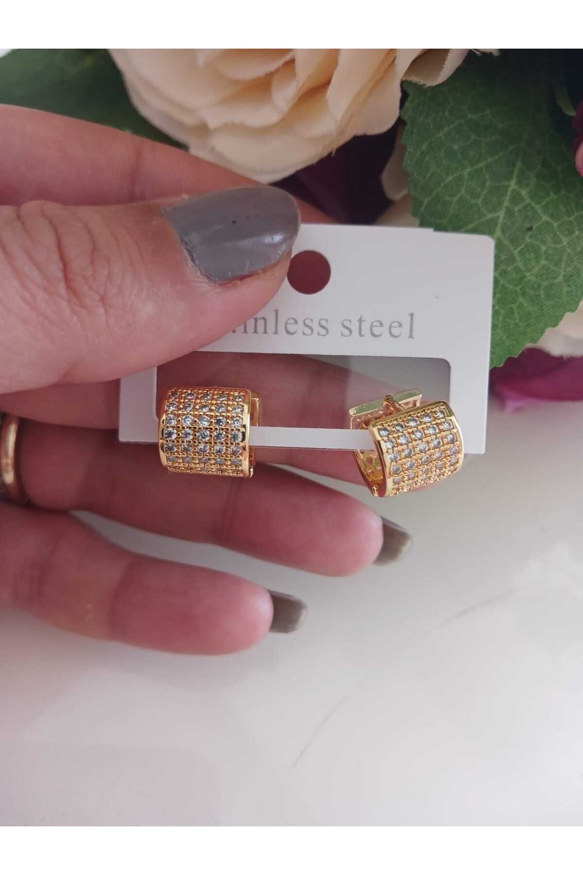 Jewerly Yarım halka Çelik küpe