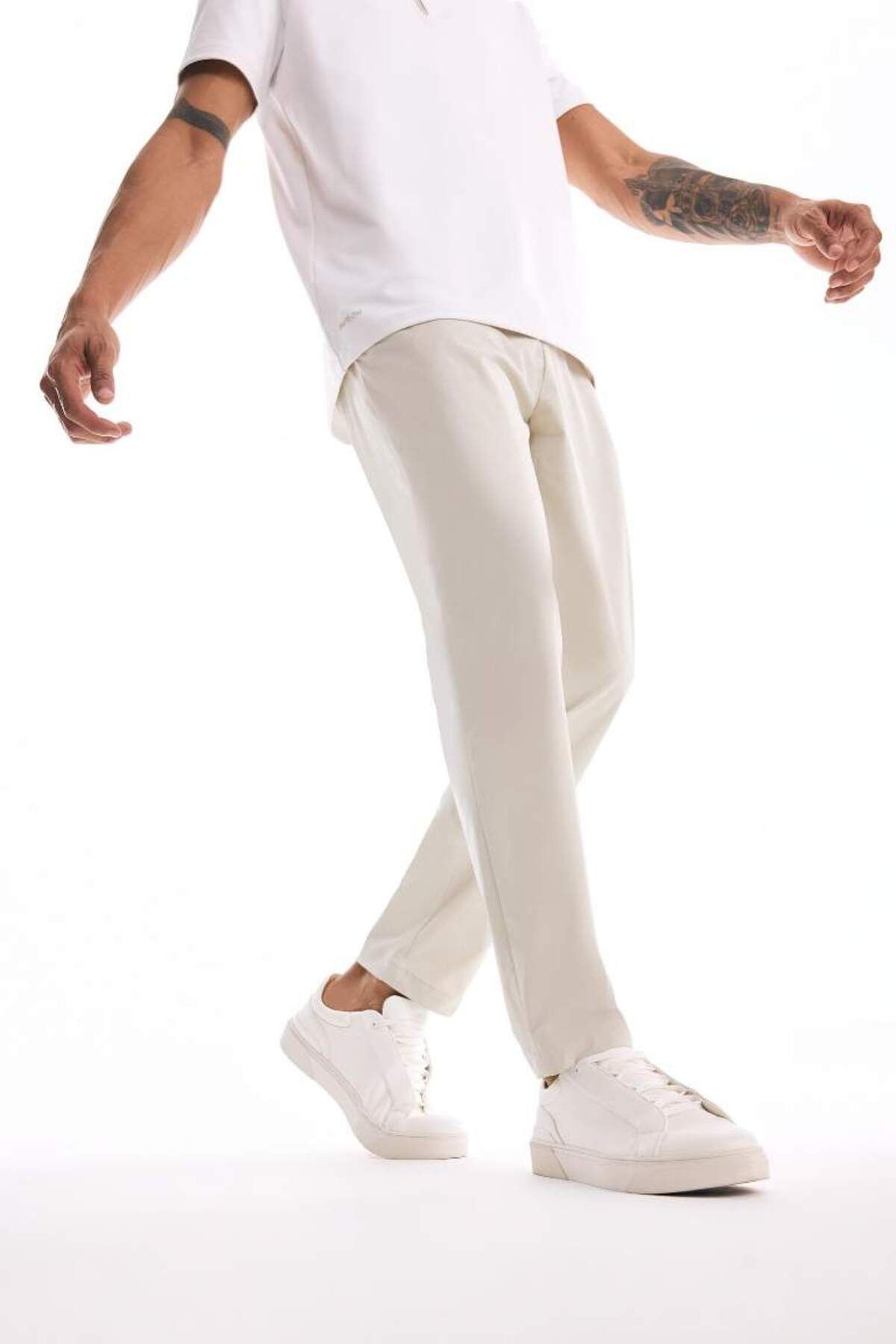 DeFacto Yeni Sezon DeFactoFit Slim Fit Dar Kesim Standart Paça Esnek Multifonksiyonel Dokuma Sporcu