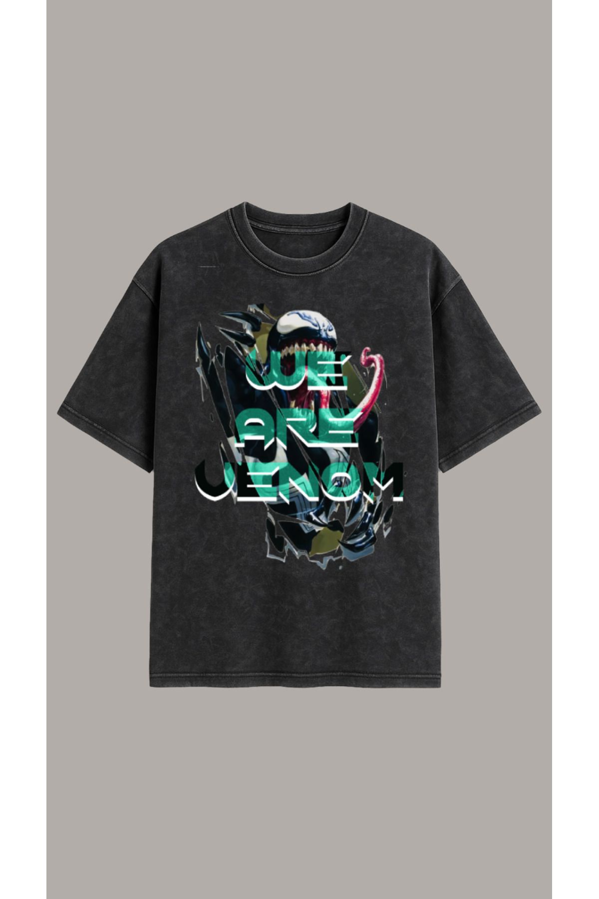 Vigor Wear Venom Baskılı Oversize Erkek T-shirt