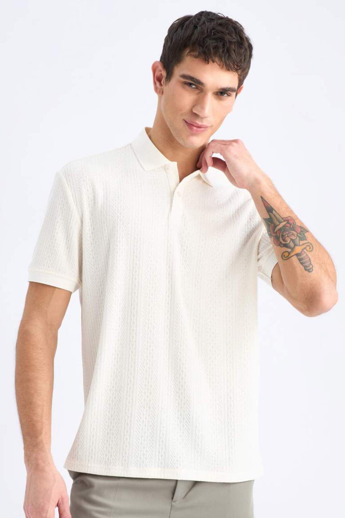 DeFacto Yeni Sezon Regular Fit Kısa Kollu Triko Polo Tişört