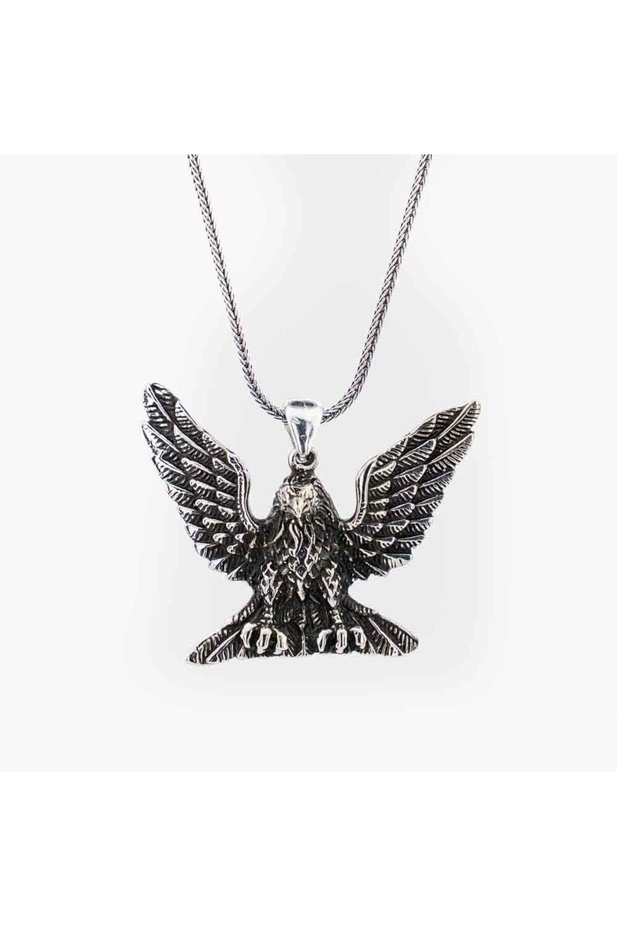 shop Kartal Simgeli 925 Ayar Gümüş Erkek Kolye
