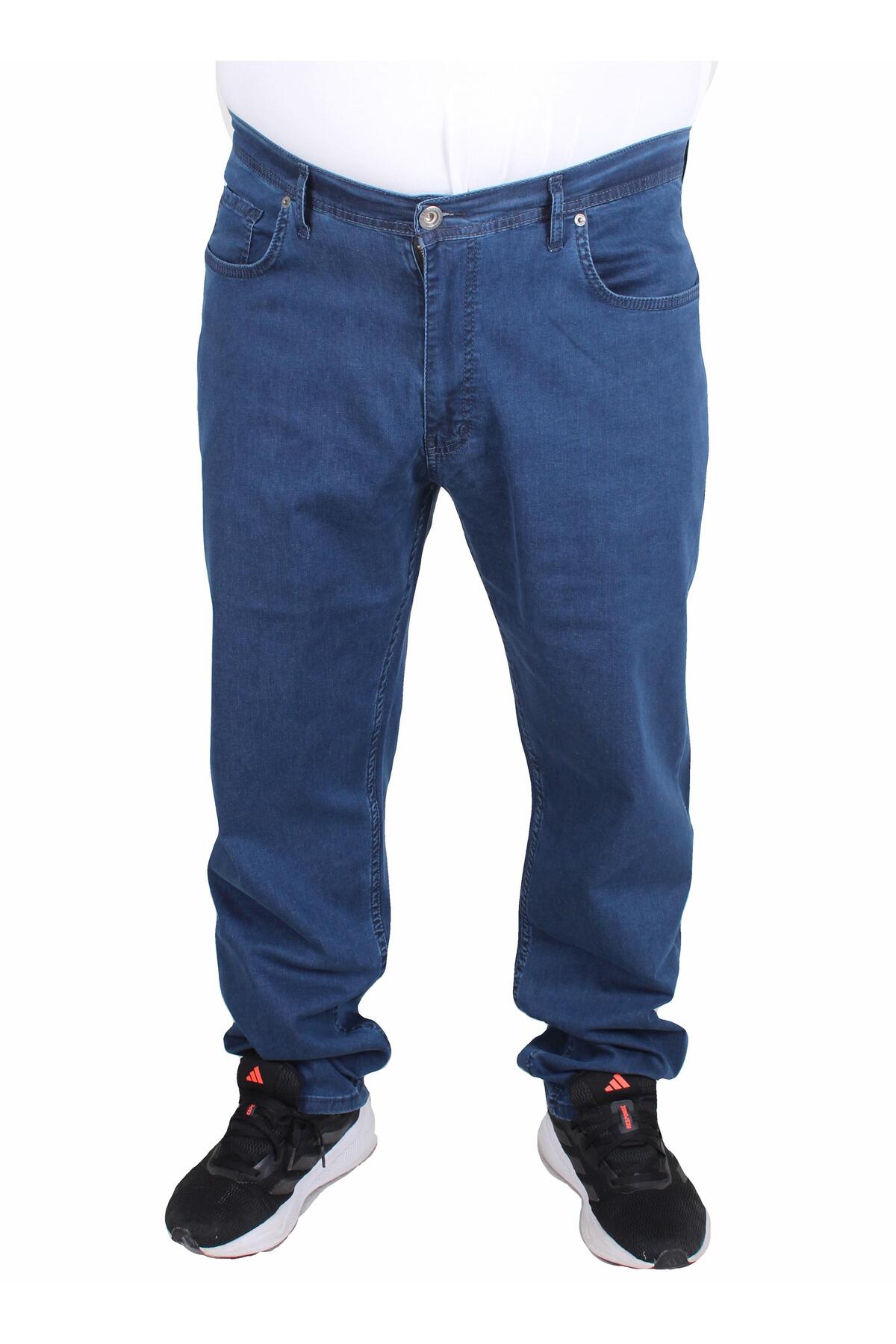 MocGrande Büyük Beden Kot Pantolon Power Lycra Comero 11914 MAVI görsel 2