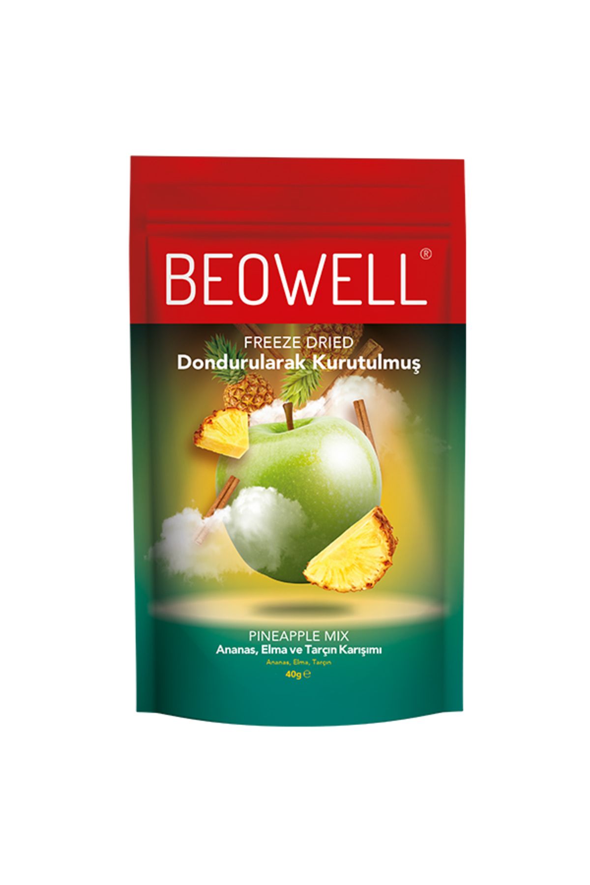 BEOWELL Pineapple Mix –Freeze Dried Dondurularak Kurutulmuş Ananas Atıştırmalığı