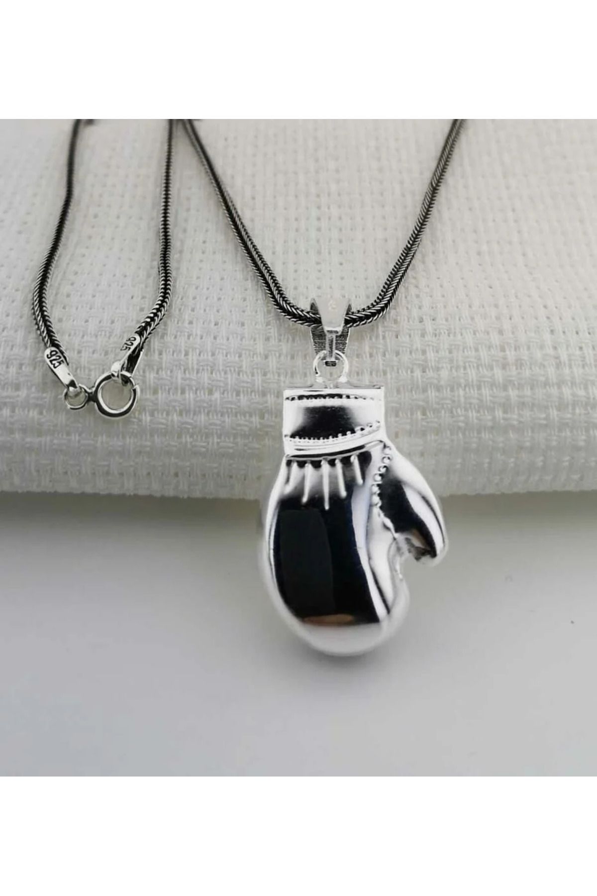 shop Boks Eldiveni 925 Ayar Gümüş Erkek Kolye
