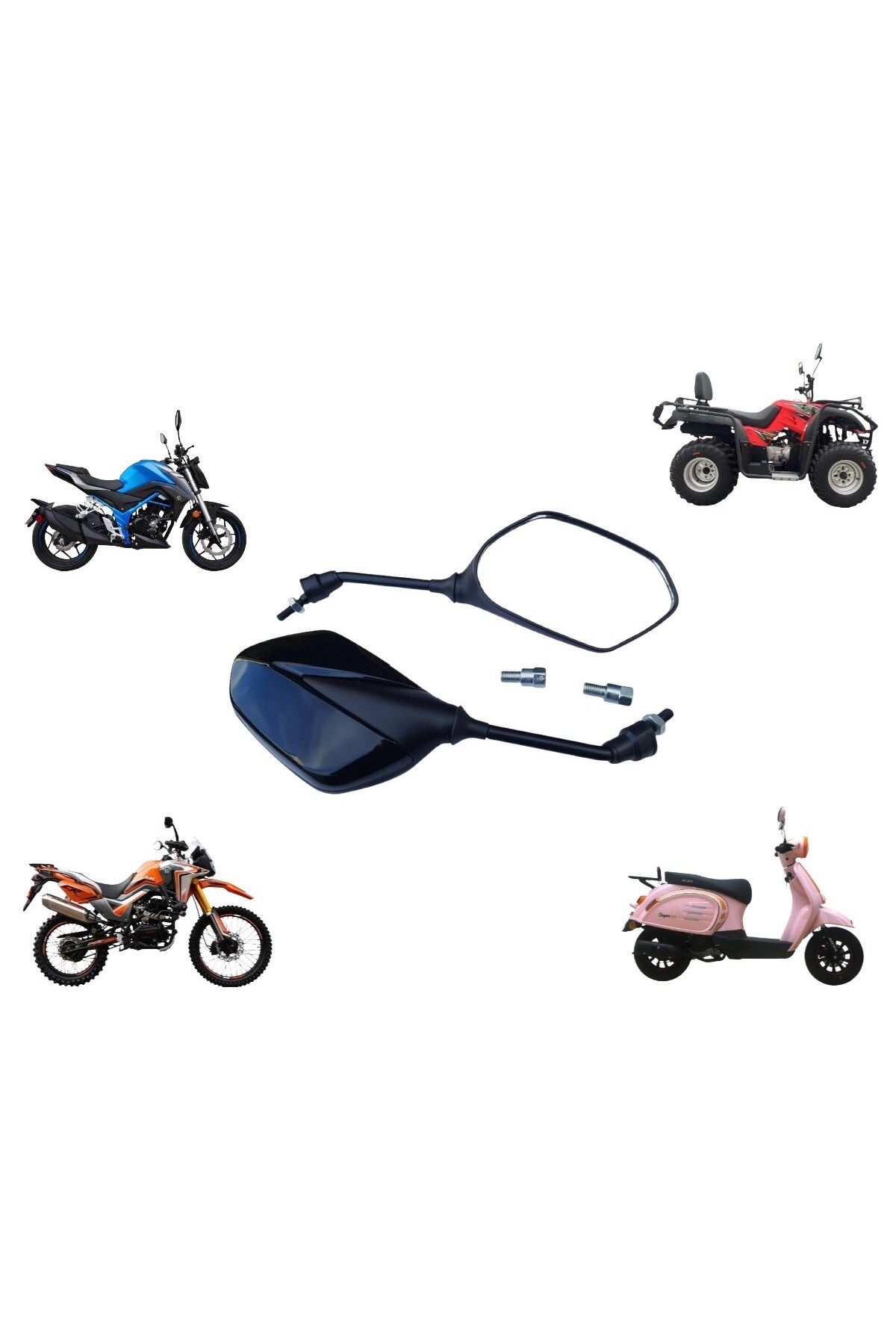 ÖZERDEM Rialli Motosiklet / Scooter / ATV Aynası Takım