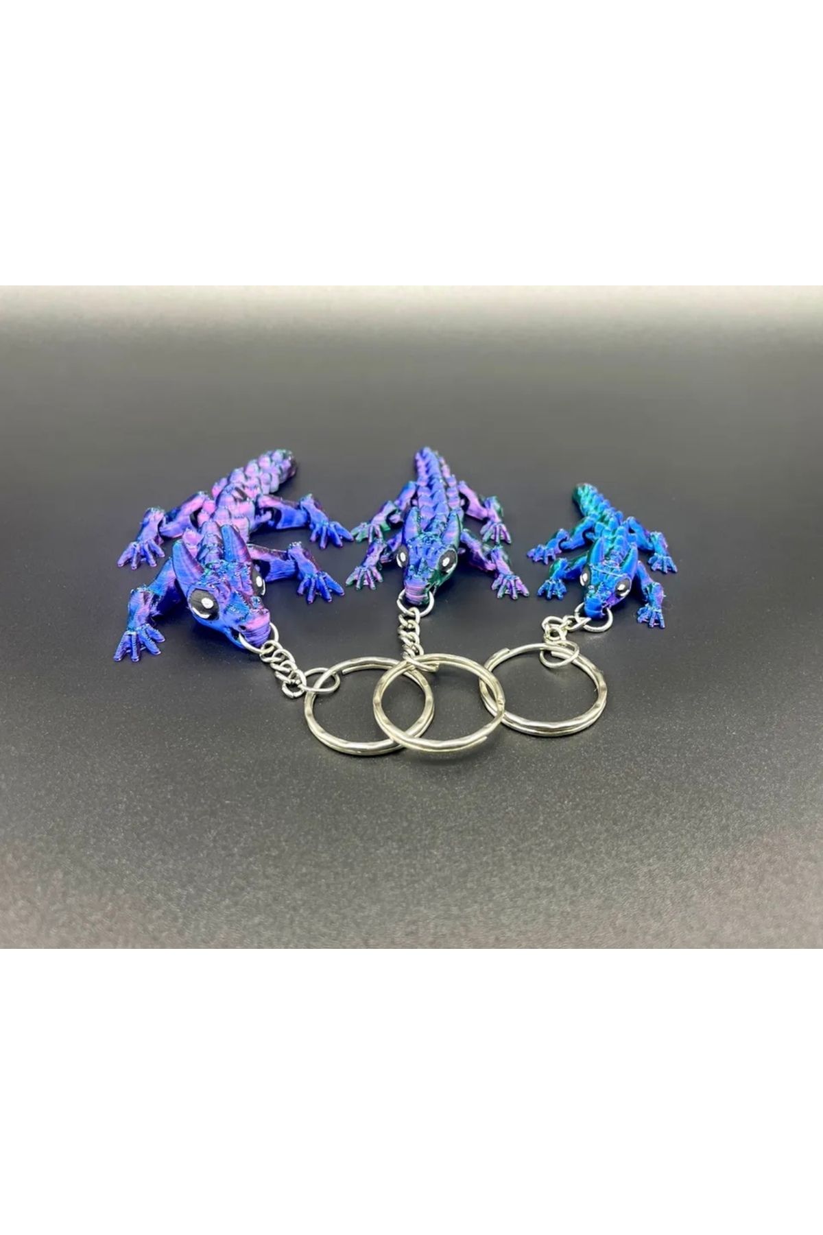 3D Flex Kertenkele Anahtarlık