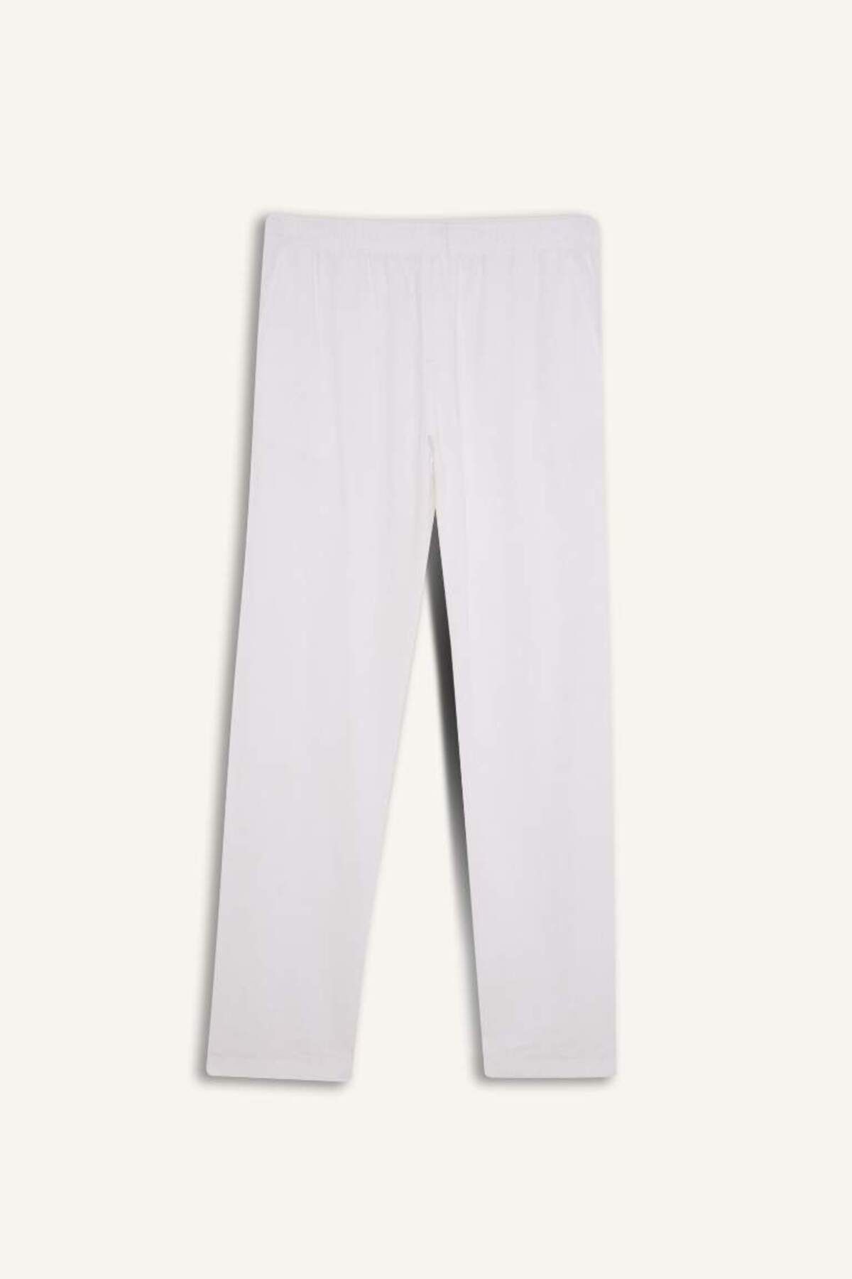 DeFacto Yeni Sezon Relax Fit Rahat Kesim Dar Paça Keten Karışımlı Yazlık Pantolon