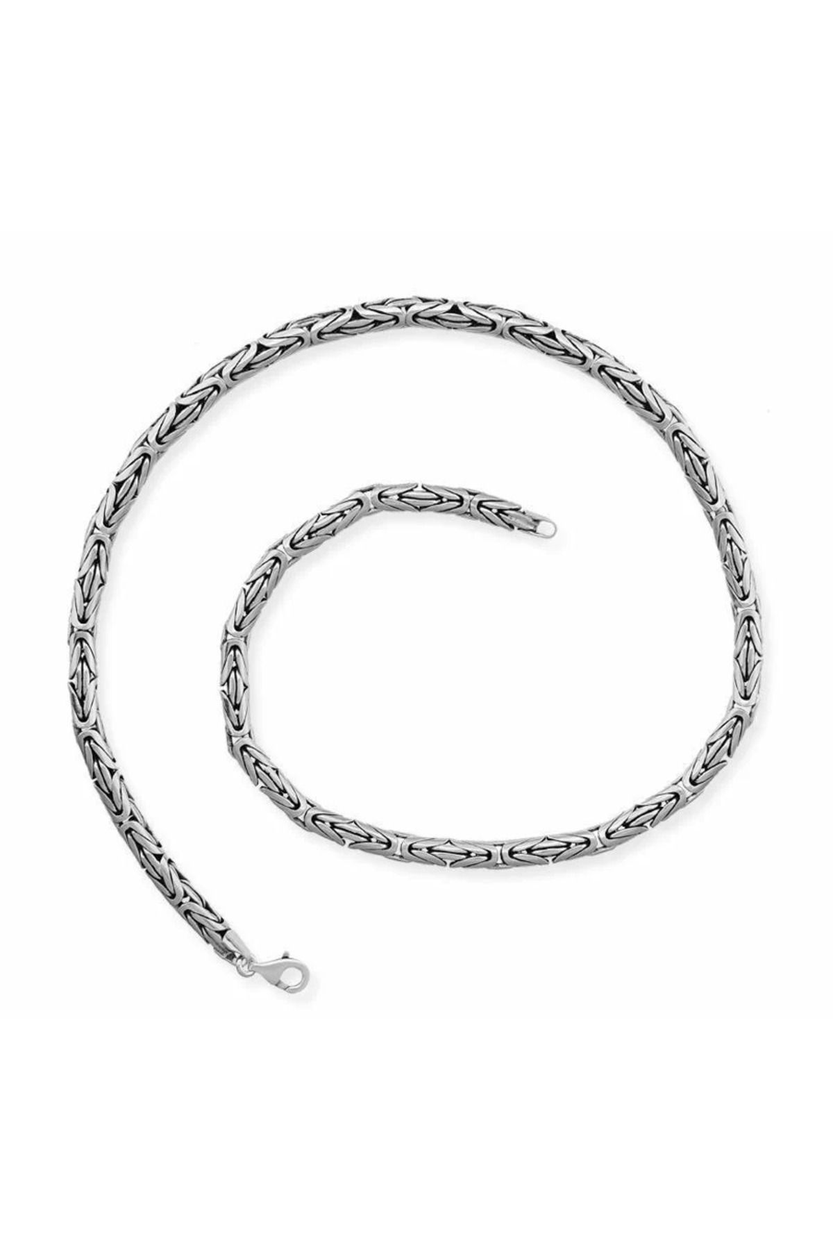 shop Kral 55 Cm 32 Gr 80 Mikron 925 Ayar Gümüş Erkek Kolye