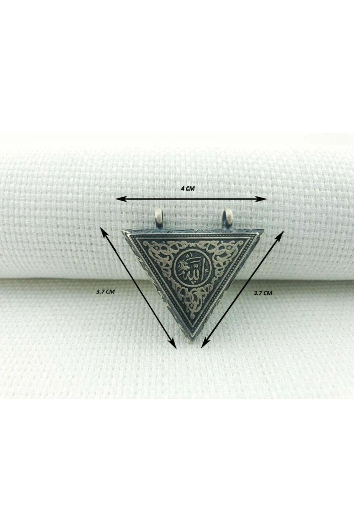 shop Cevşen Allah Yazılı Kebir 925 Ayar Gümüş Erkek Kolye