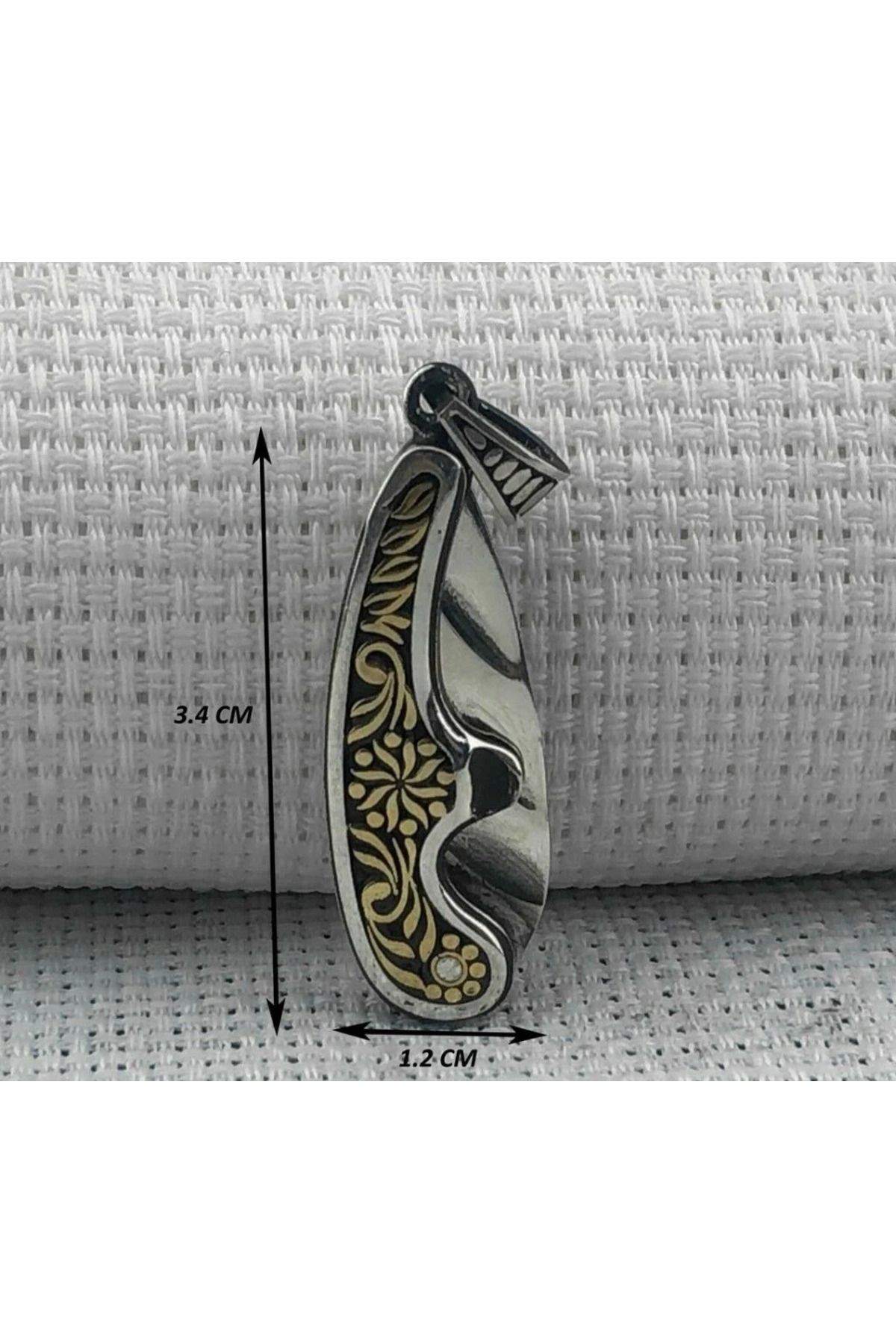 shop Bıcak 925 Ayar Gümüş Erkek Kolye