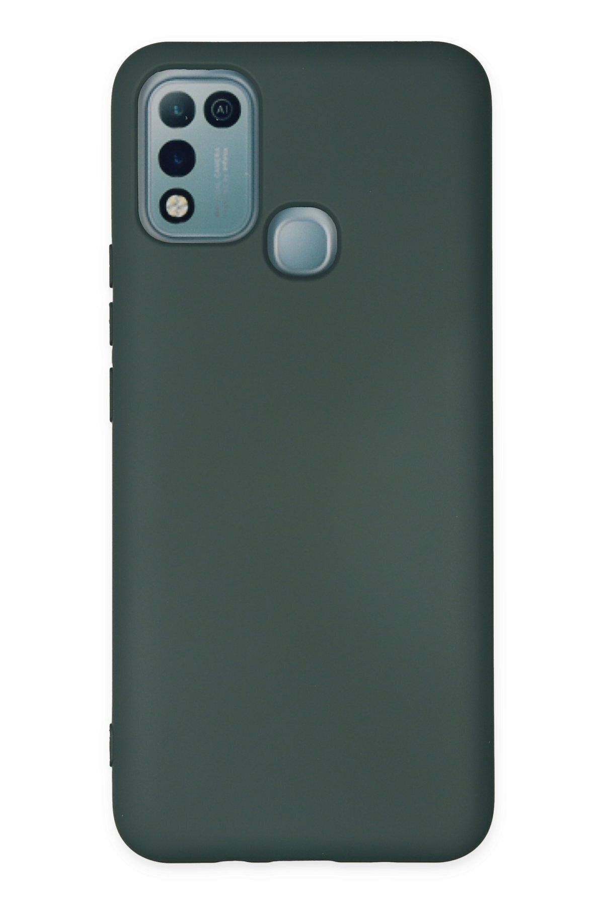 cepmoda İnfinix Hot 11 Play Telefon Kılıfı - Lansman, iÇi Süet/Kadife, Soft v2 - KOYU YEŞİL