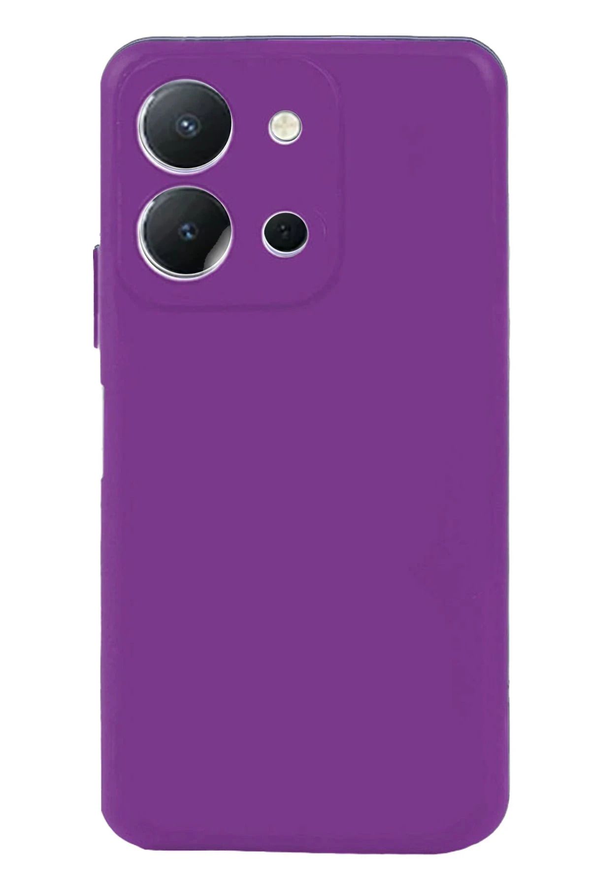 cepmoda Vivo Y36 Uyumlu Telefon Kılıfı - Lansman, iÇi Süet/Kadife, Soft - MOR