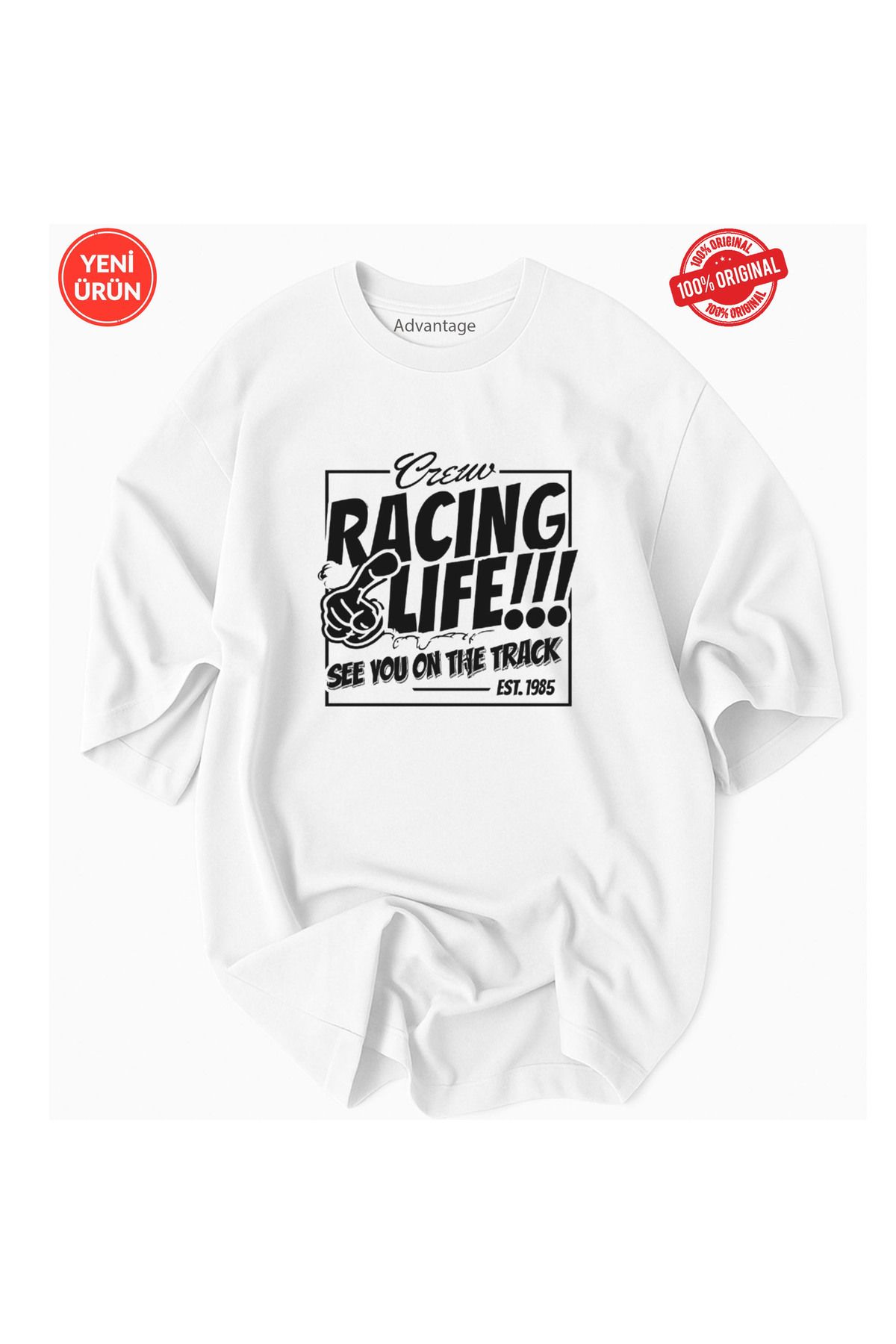 Racıng JDM See You On The Track Logo T-shirt 100% Pamuklu Premium Tişört