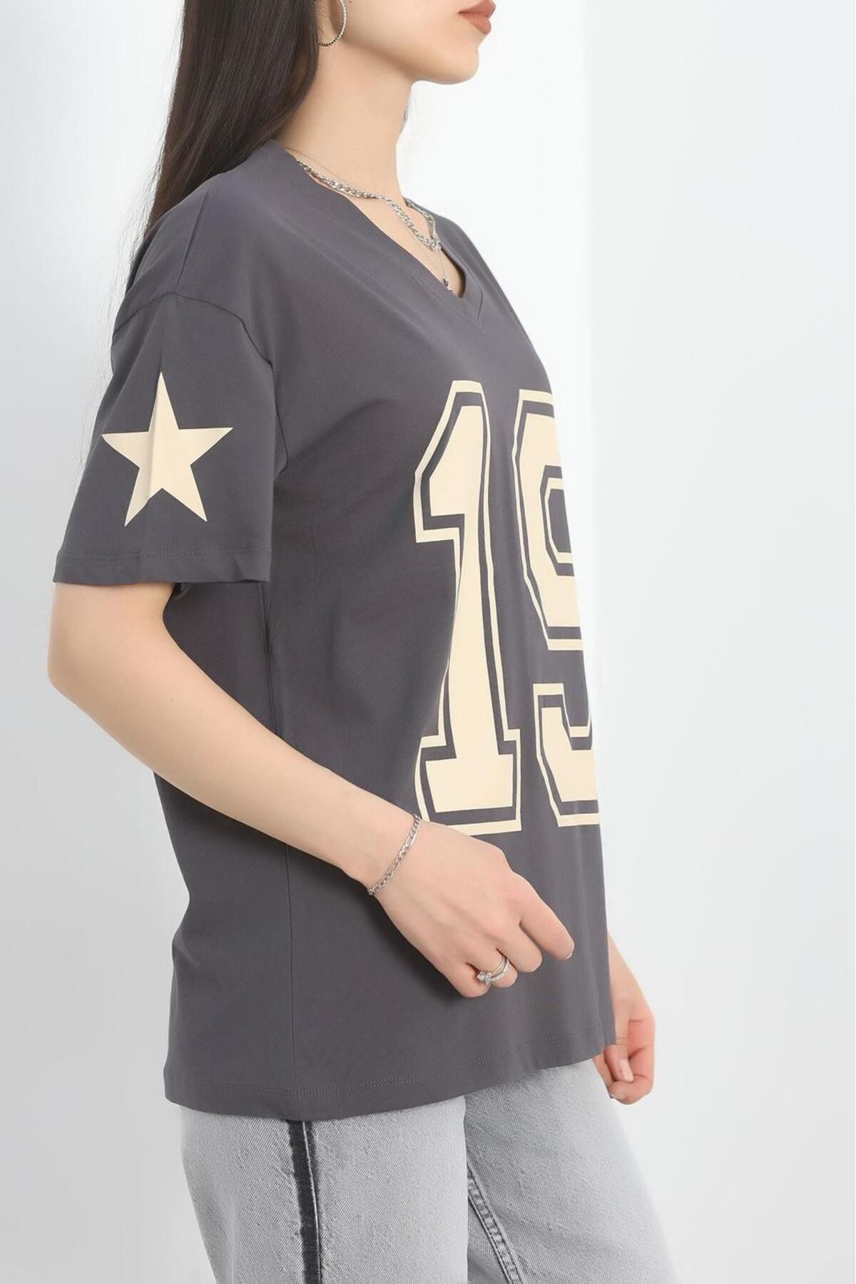 RENK RENK OUTLET YL92 19 BSK V YAKA TSHIRT
